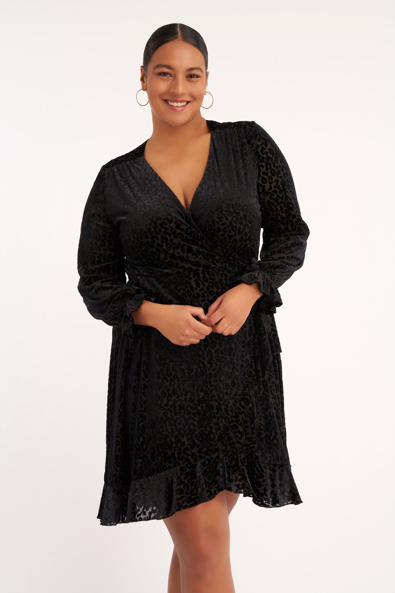 Wickelkleid mit Leoparden-Print image number 6