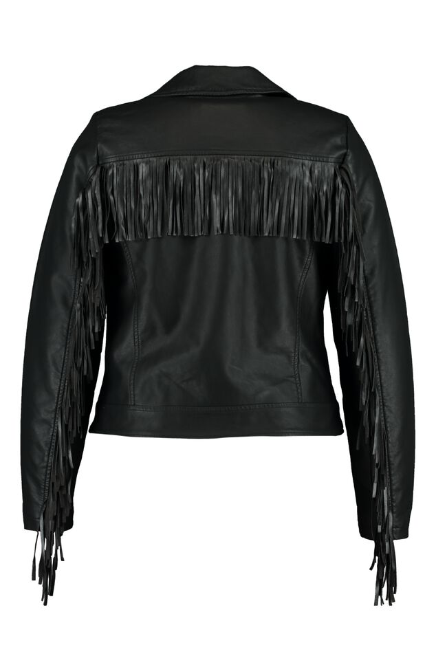 Kunstlederjacke mit Fransen image number 3