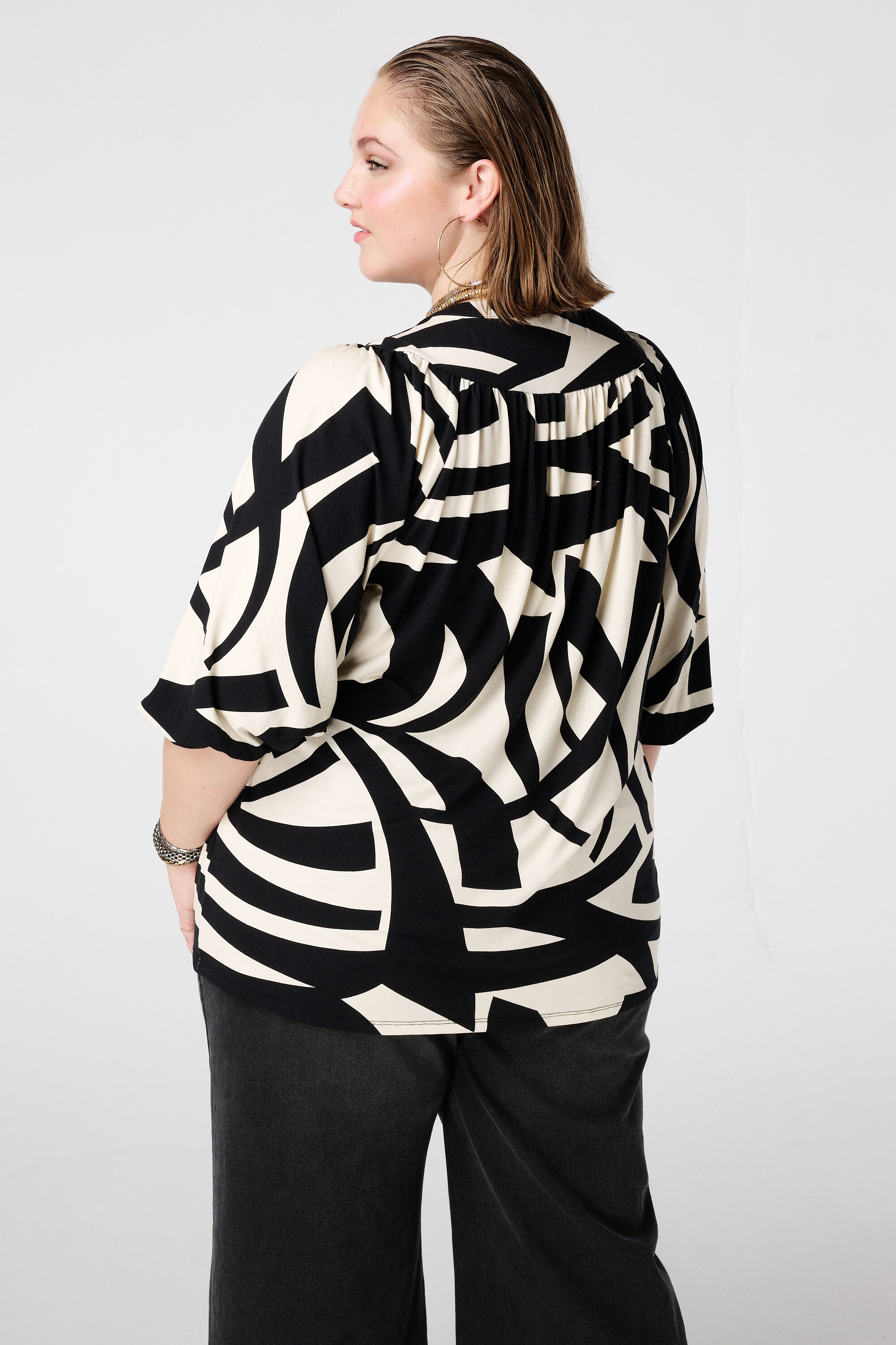 Jersey-Top mit Print image number 3