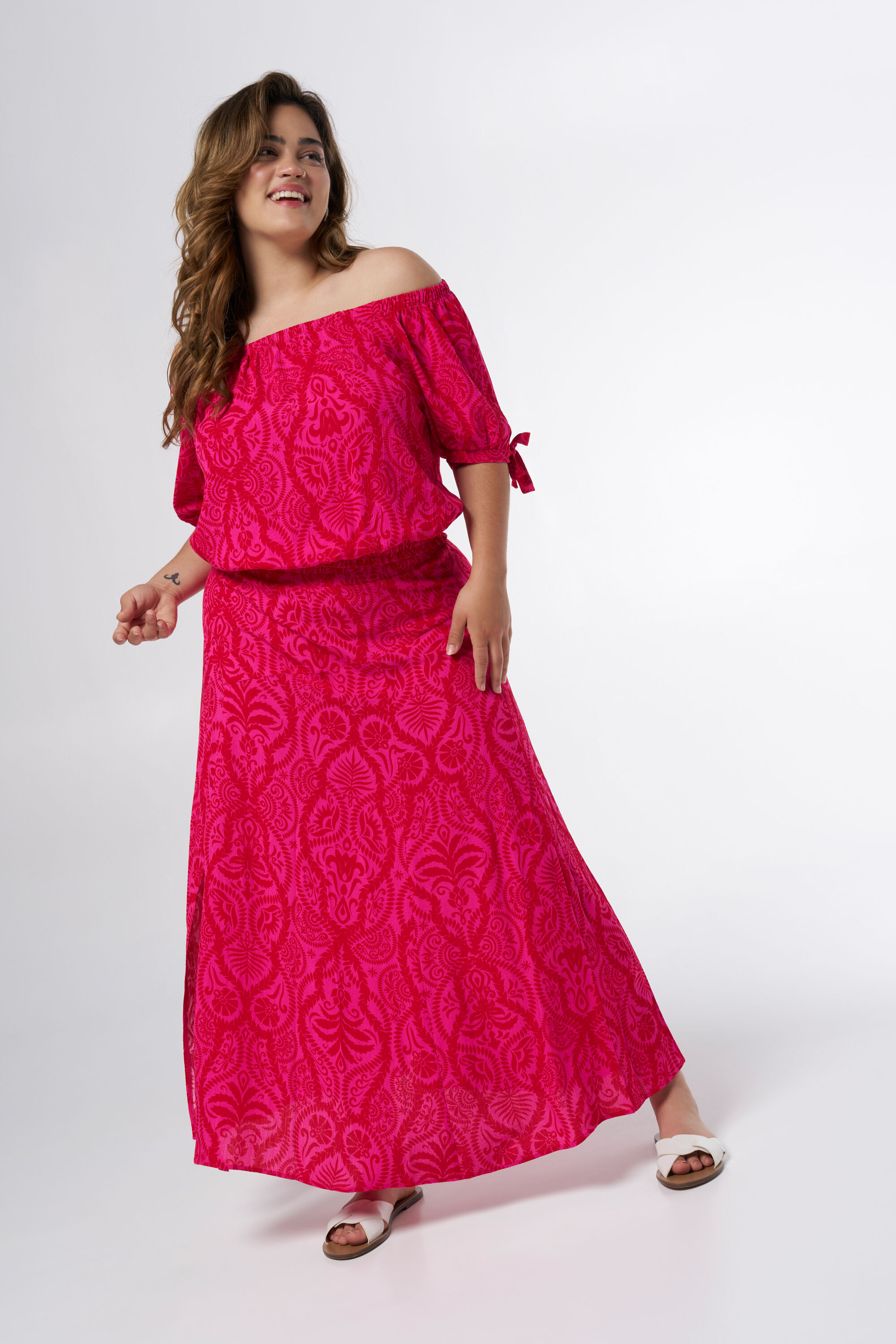 Schulterfreie Bluse image number 5