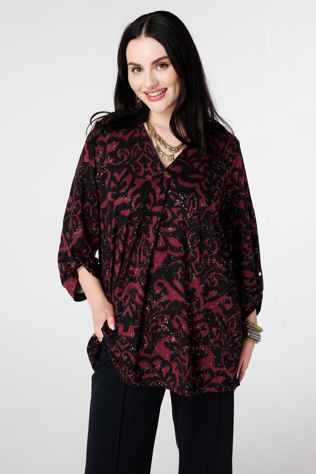 Top mit Stretch und Folienprint image number 0