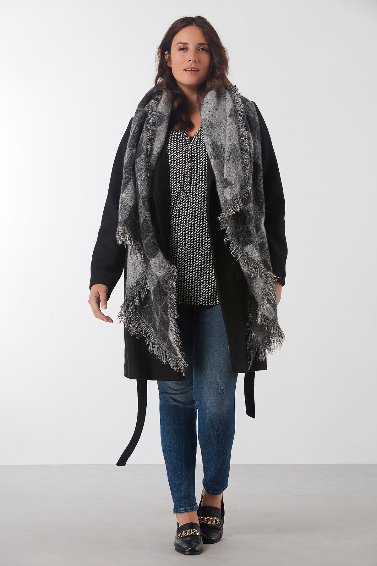 Schal mit Silber-Lurex image number 1