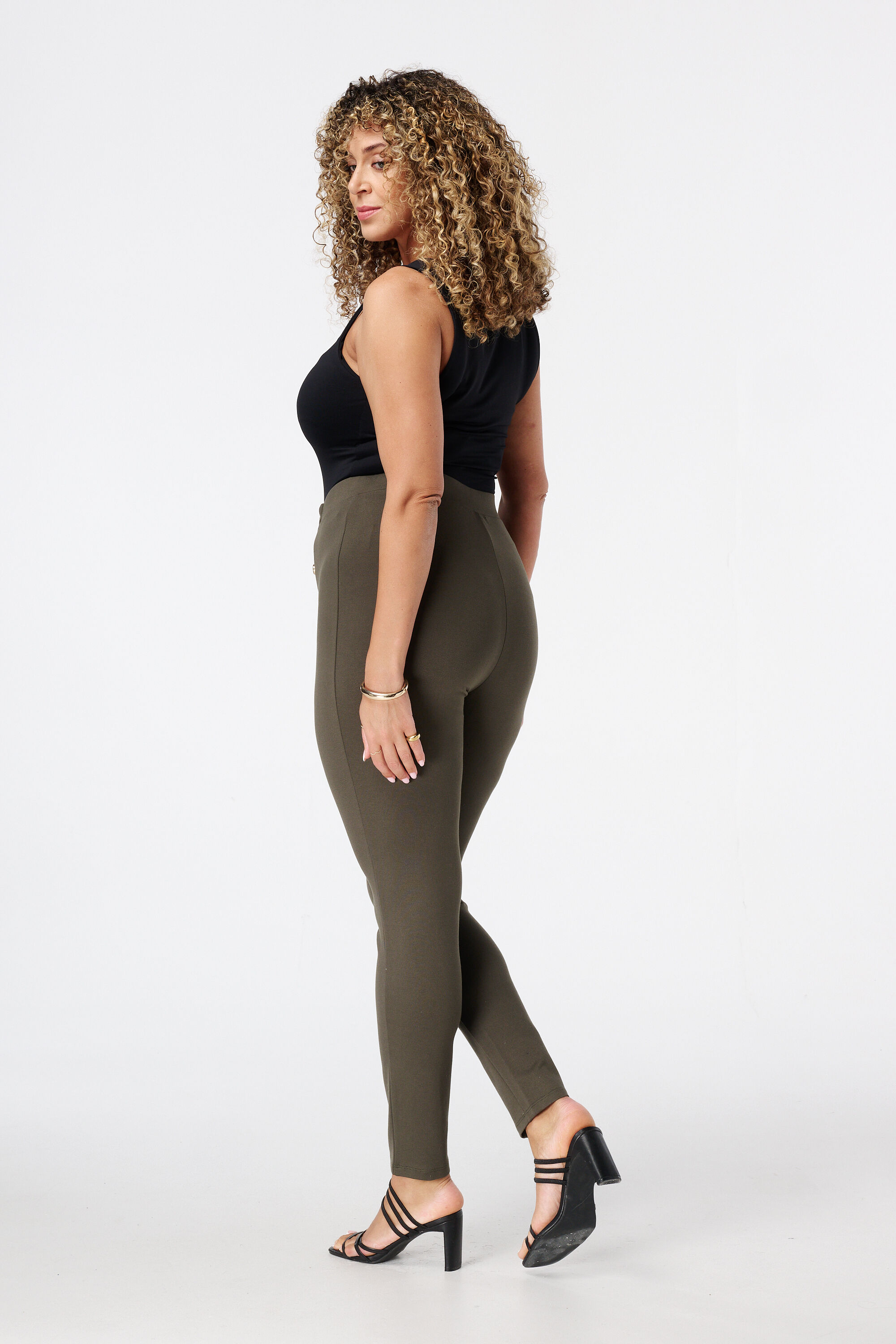 Treggings mit Zierkn&ouml;pfen image number 3