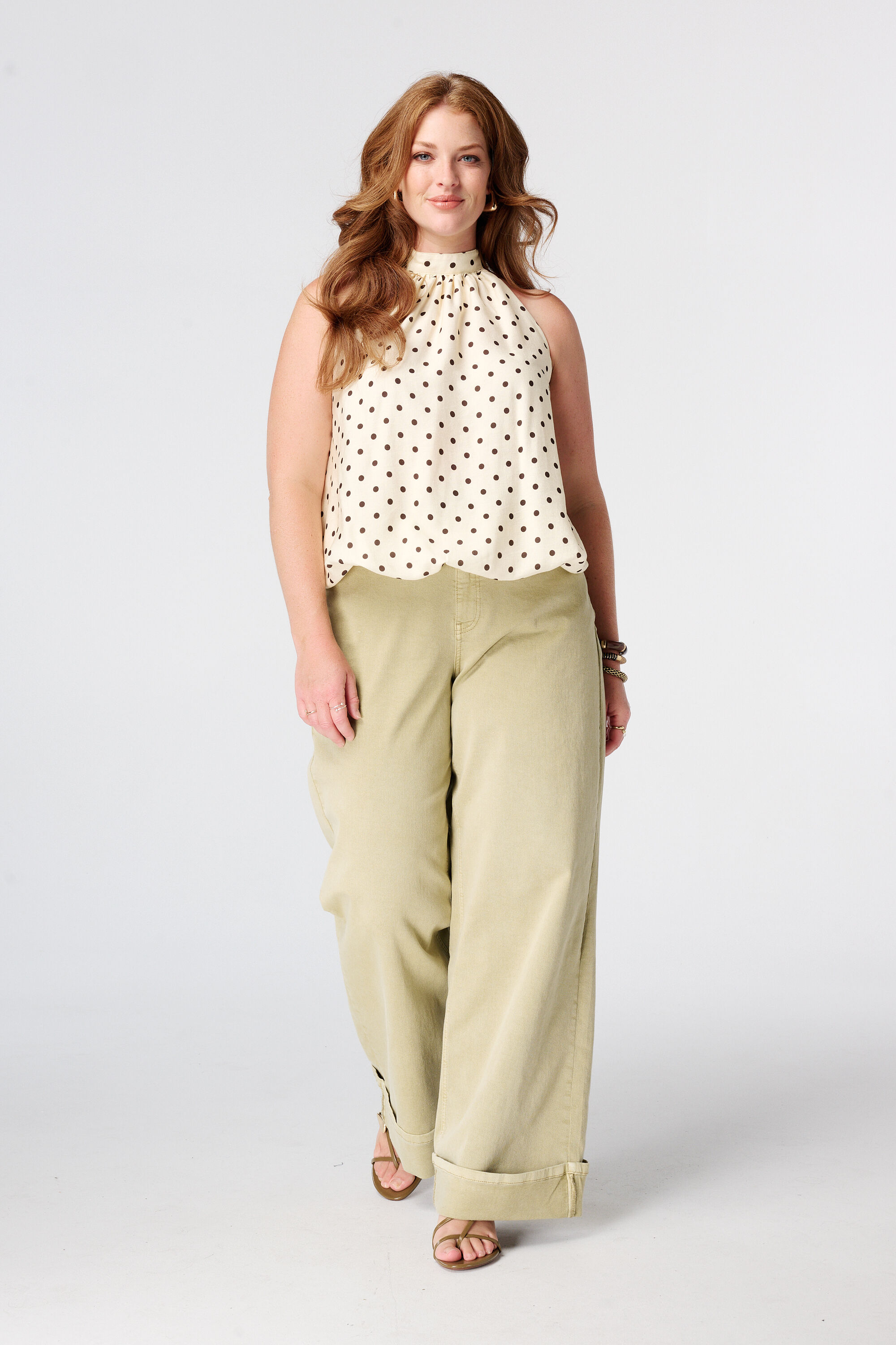 &Auml;rmellose Bluse mit Stehkragen image number 5