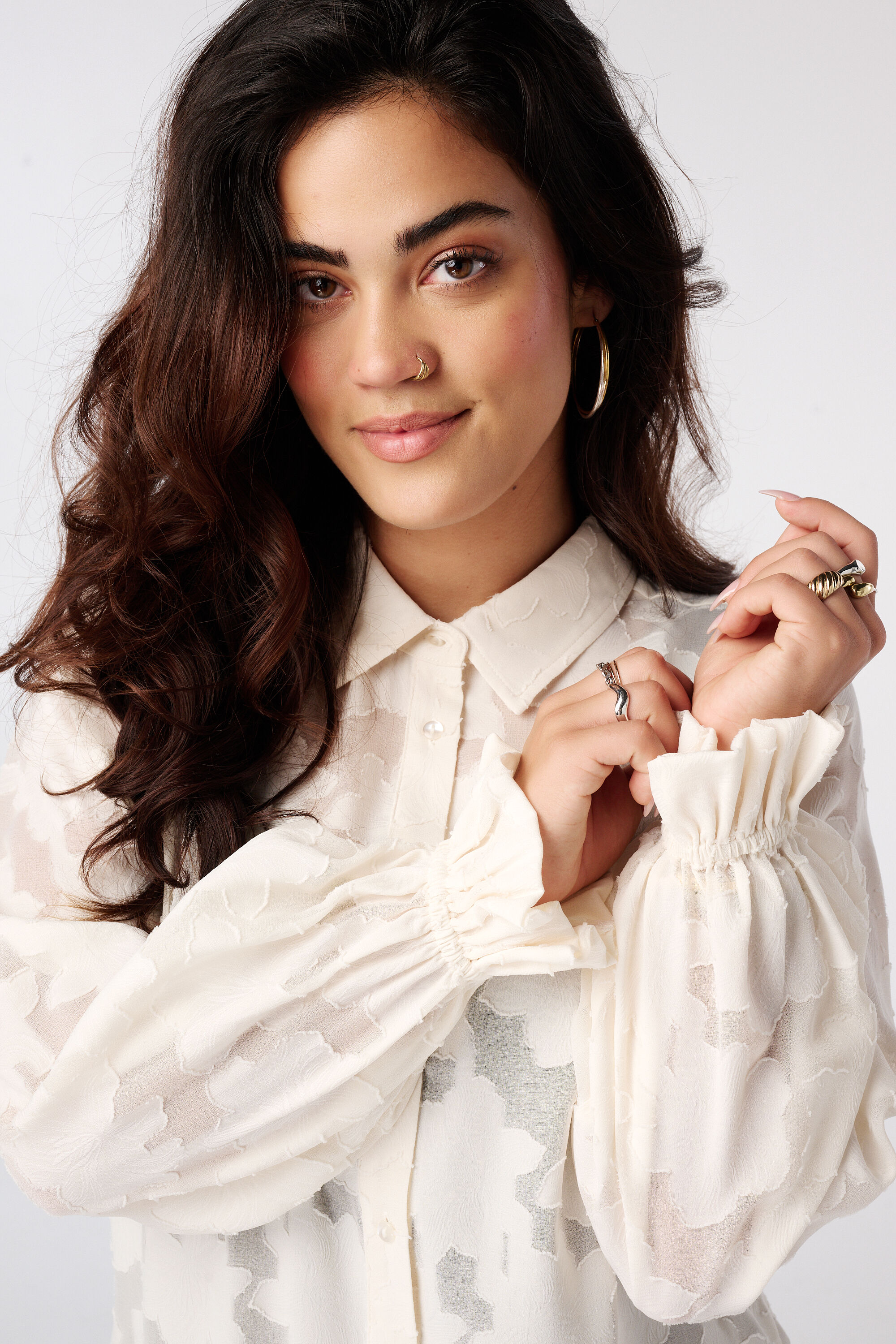 Transparente Bluse image number 4