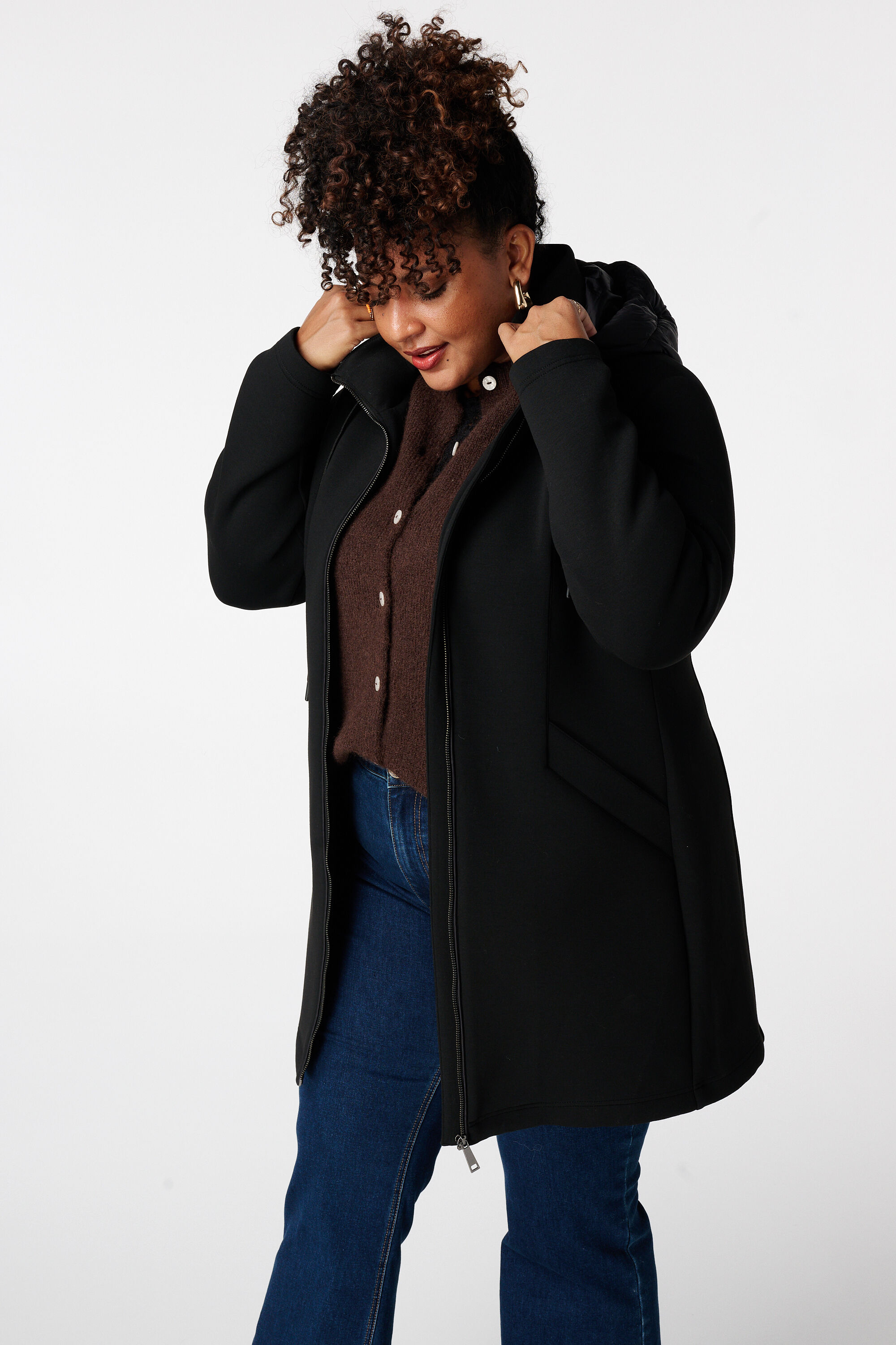 Mantel mit Kapuze image number 5