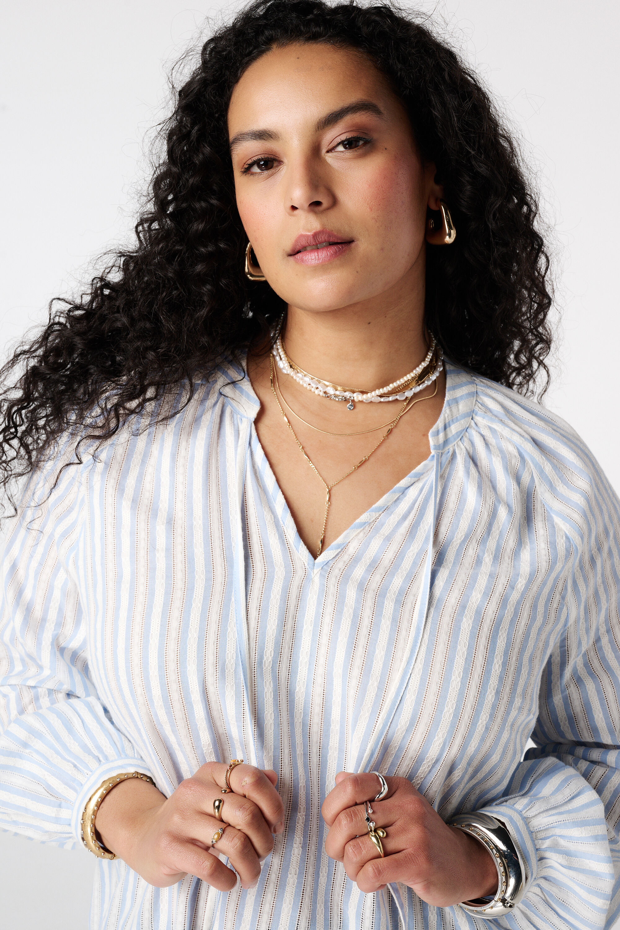 Gestreifte Bluse image number 4