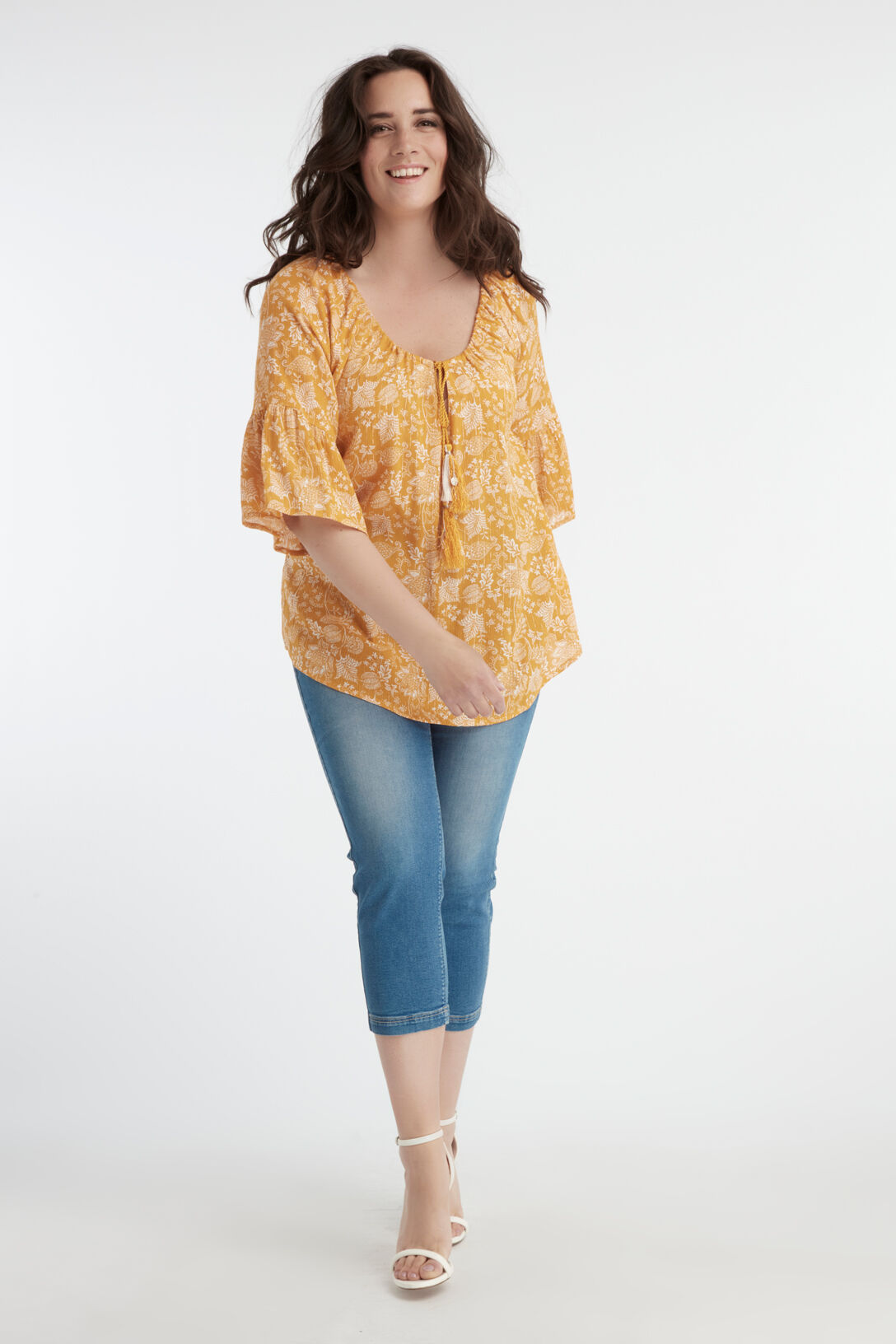 Bell-Sleeve Bluse image number 3