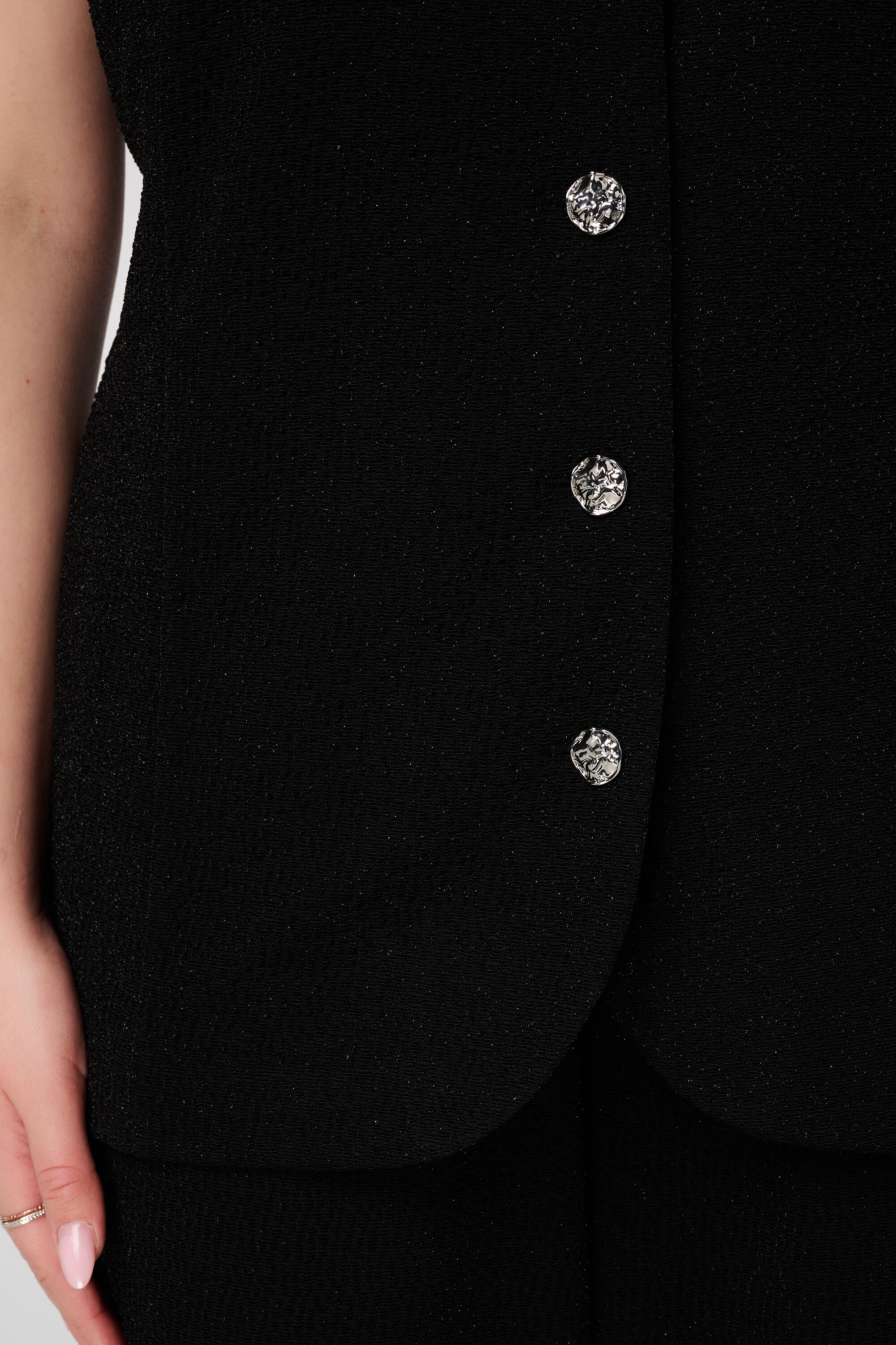 Weste mit Kn&ouml;pfen und Lurex image number 6