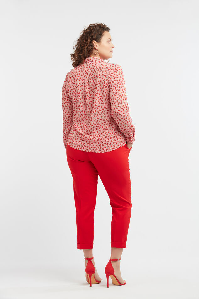 Bluse mit Lippen-Print image number 5