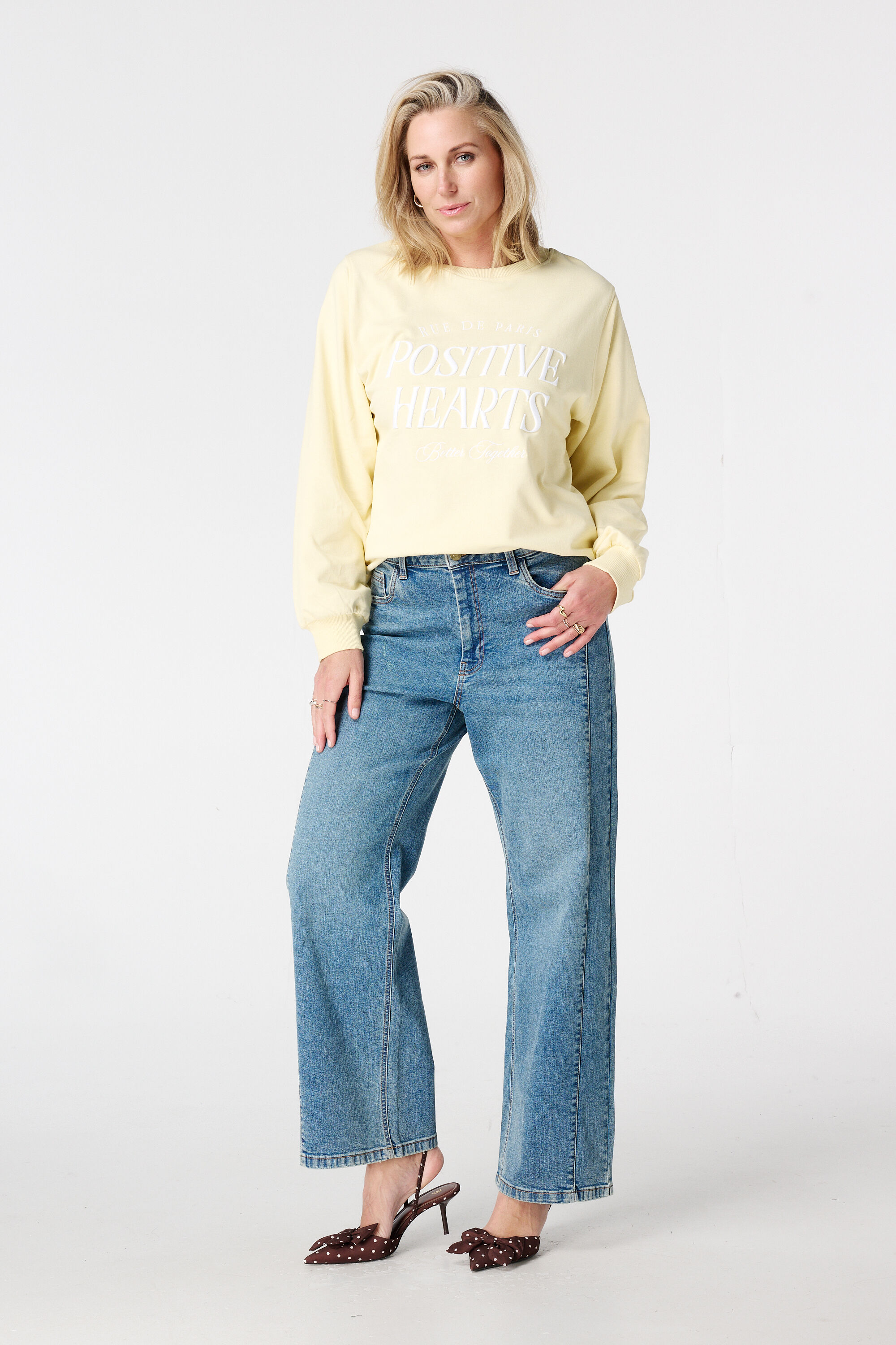 Sweater mit gesticktem Text-Print image number 5