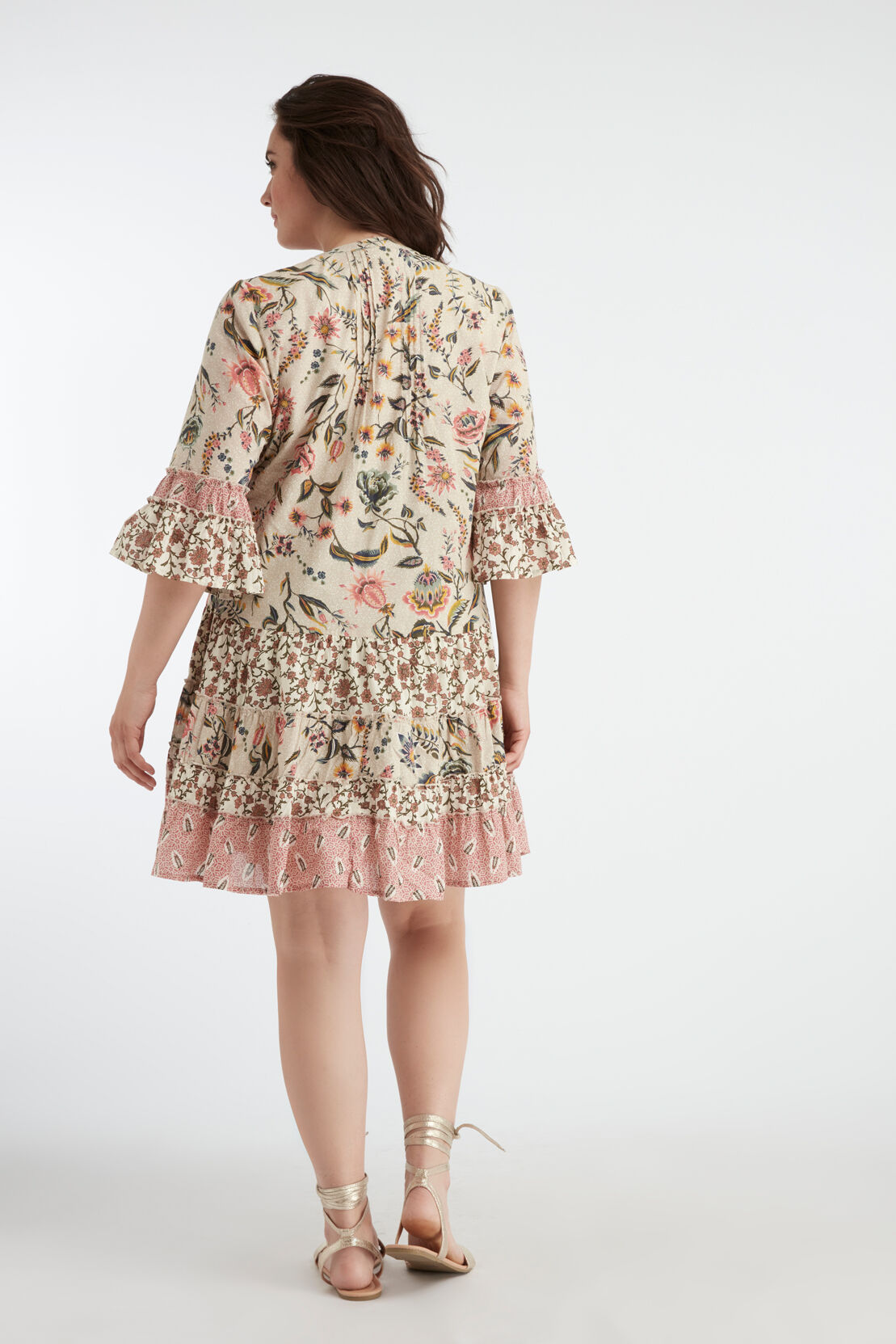 Kleid mit Patchwork image number 4