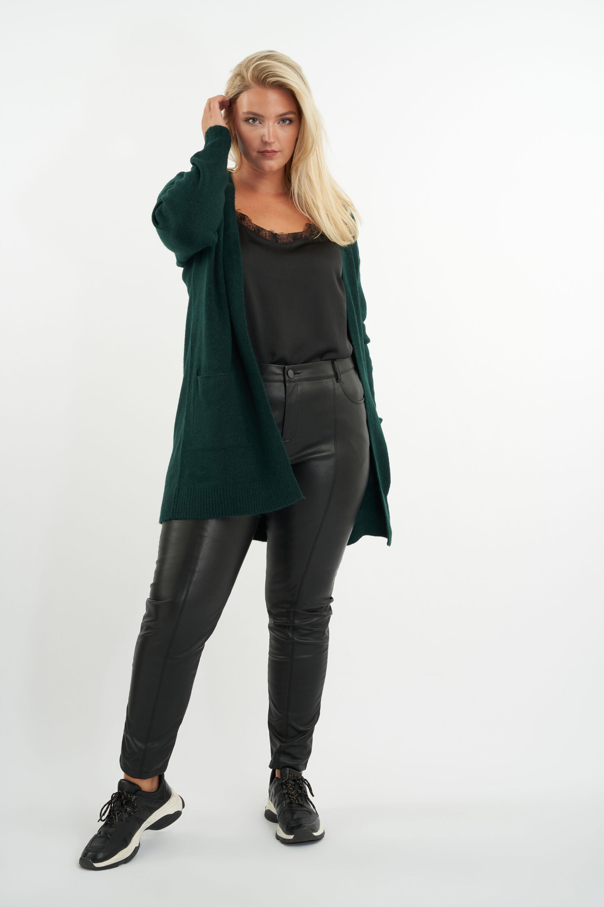 Langer offener Cardigan image number 4