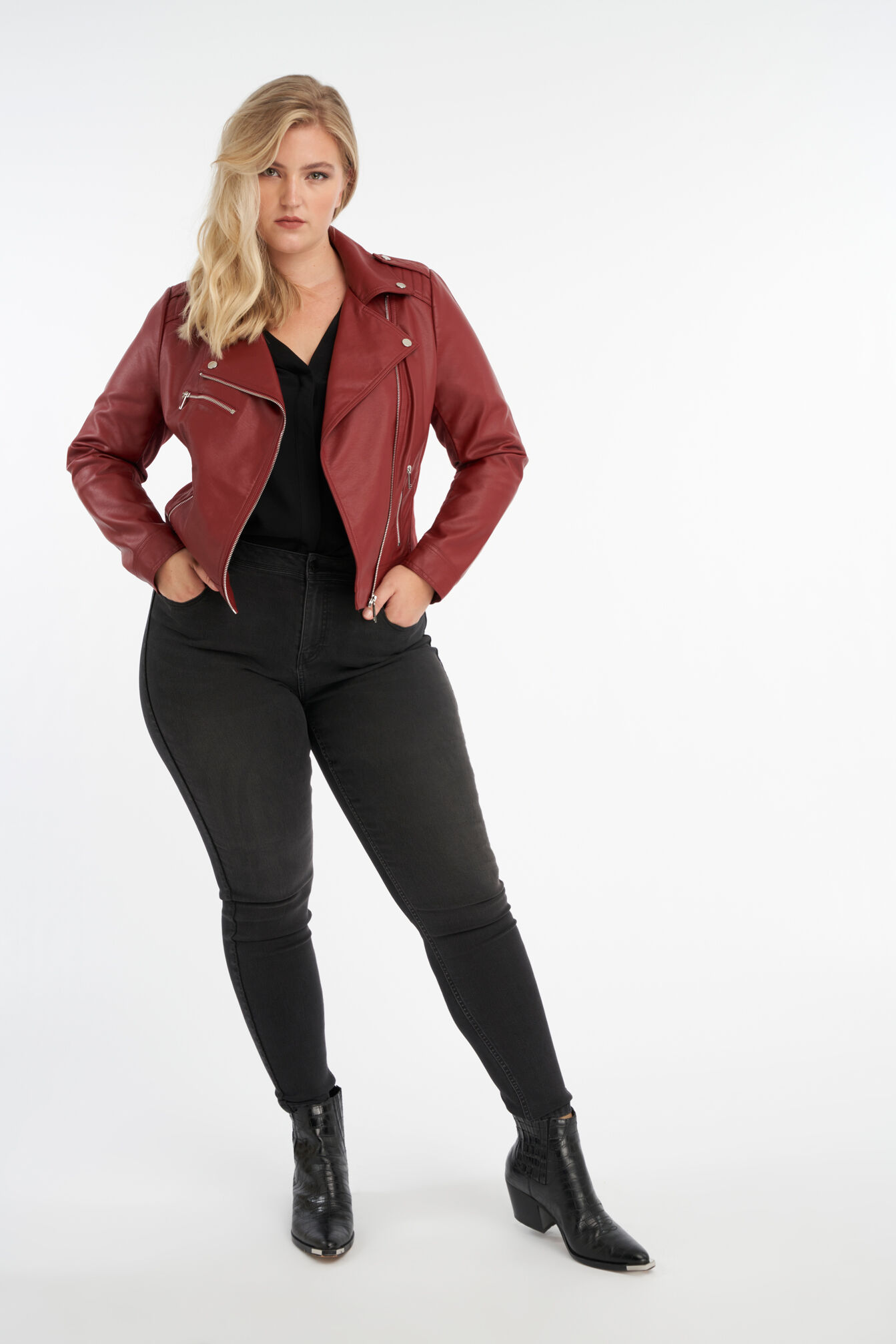 Biker-Jacke aus Kunstleder image number 4