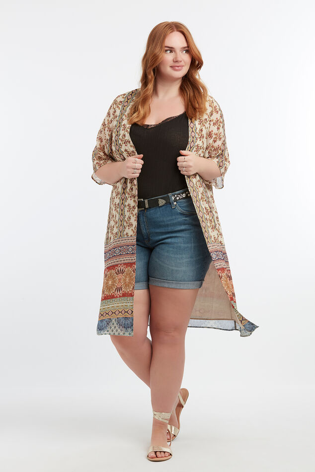 Kimono mit Aufdruck image number 5