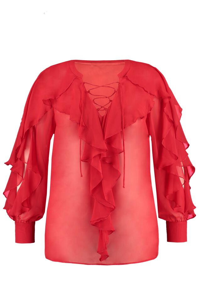 Bluse mit Rüschen image number 1