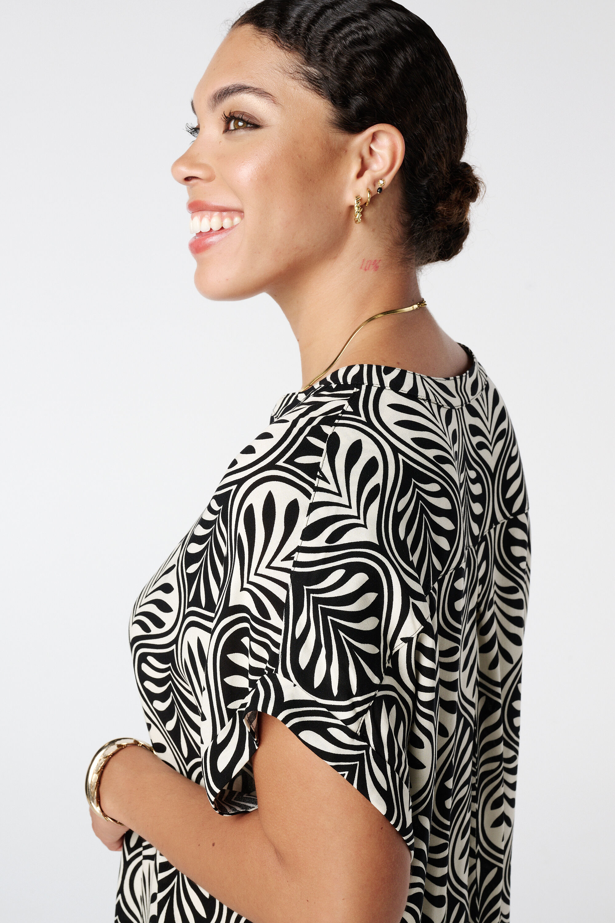 Midikleid mit Print image number 4