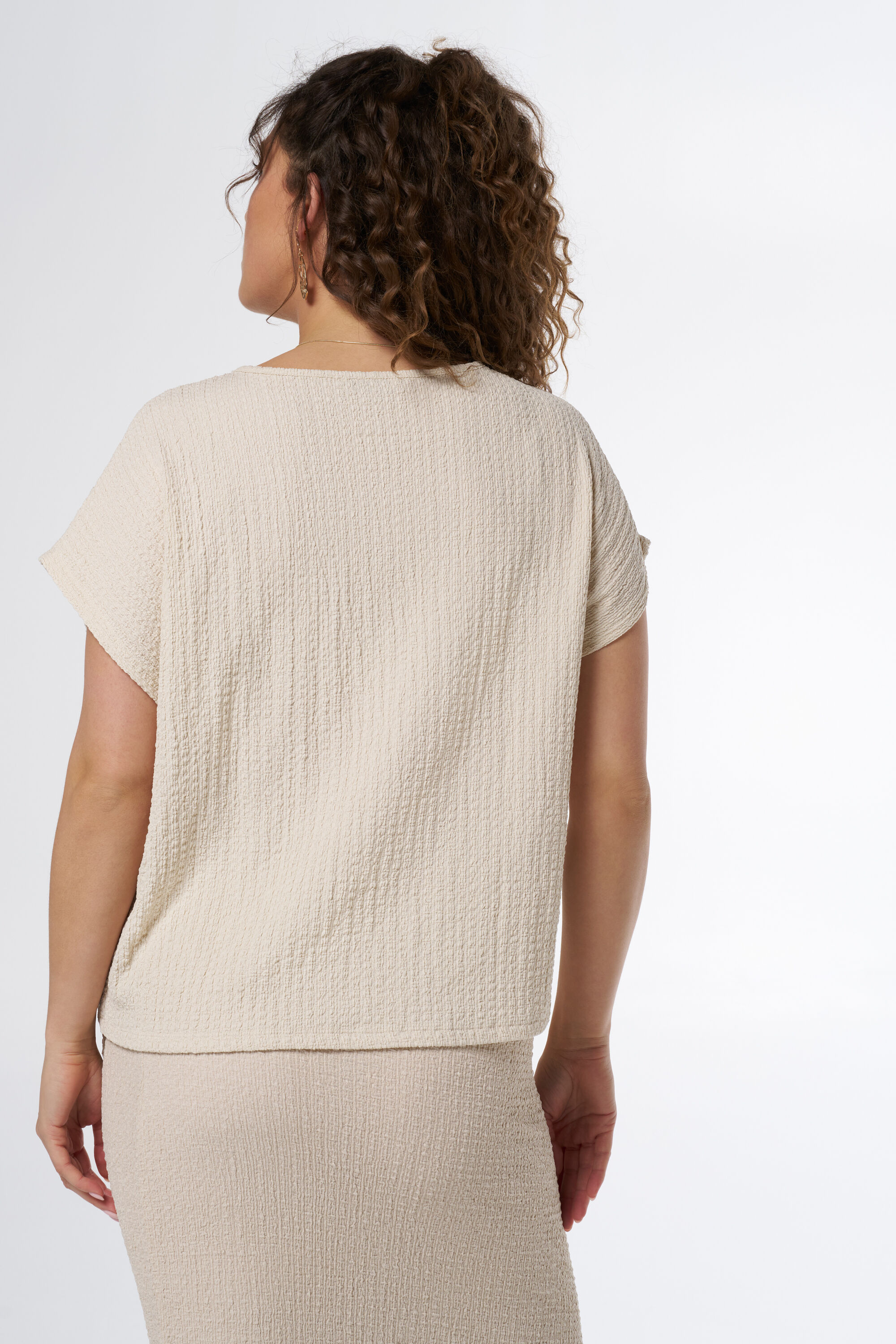 Top mit strukturiertem Stoff  image number 3