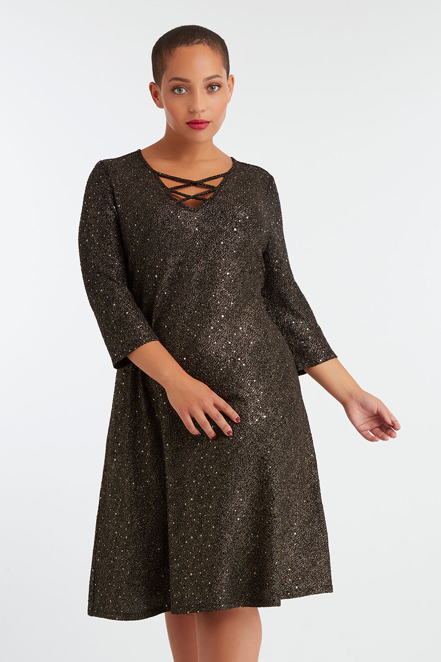 Lurex-Partykleid mit Pailletten image number 7