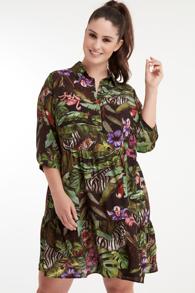 Kleid mit Jungle-Print image number 0