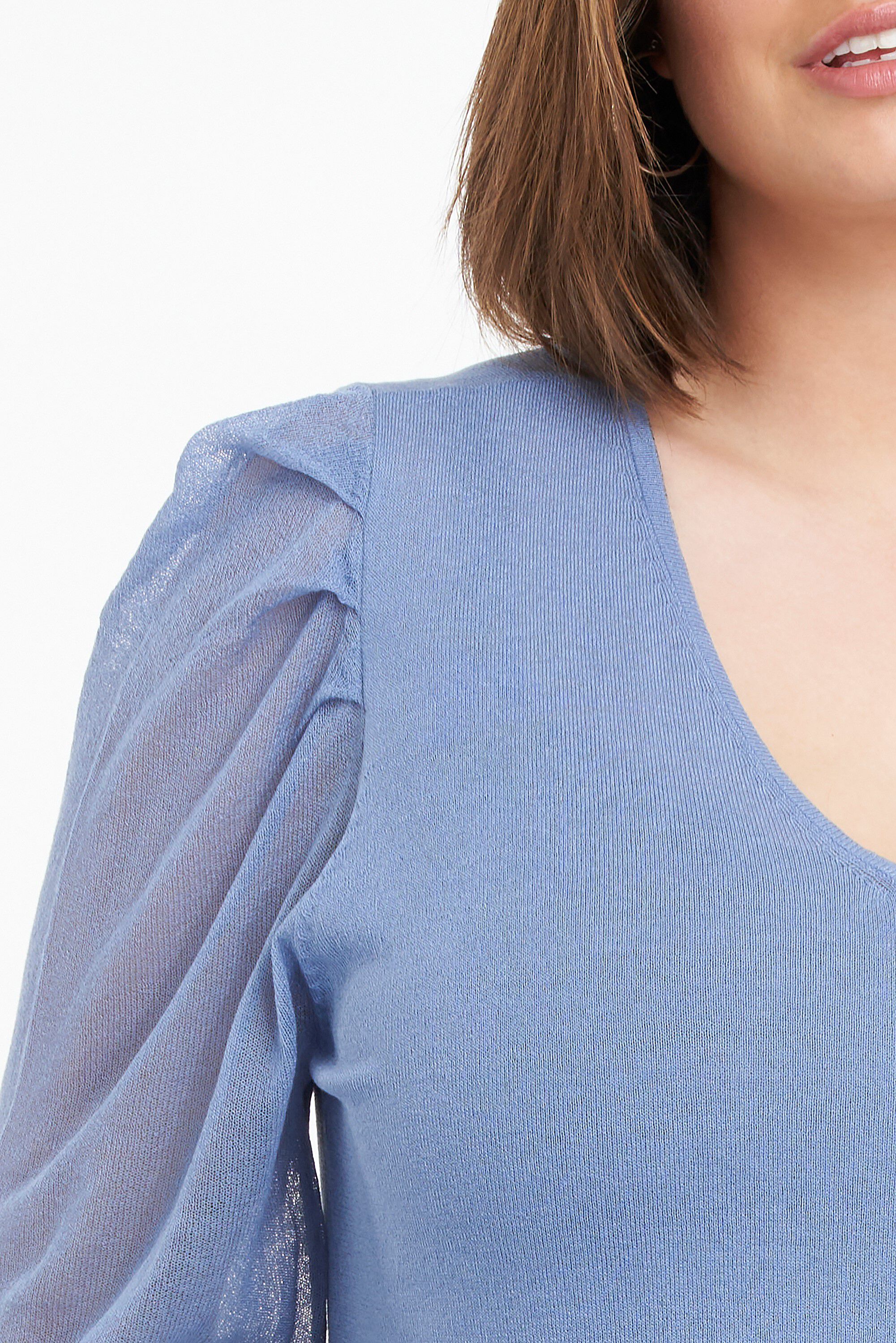 Pullover mit durchsichtigen &Auml;rmeln  image number 4