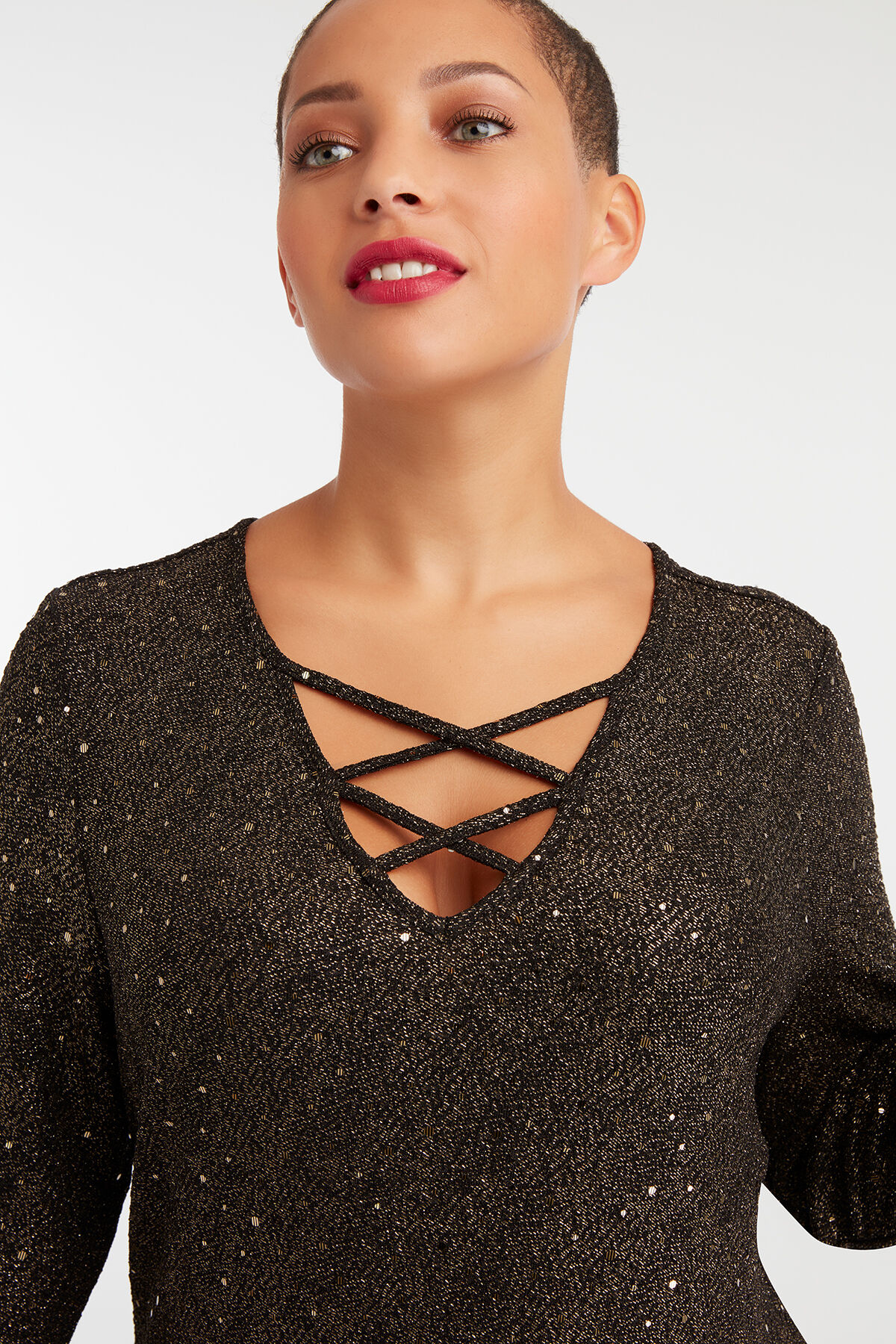 Lurex-Partykleid mit Pailletten image number 4