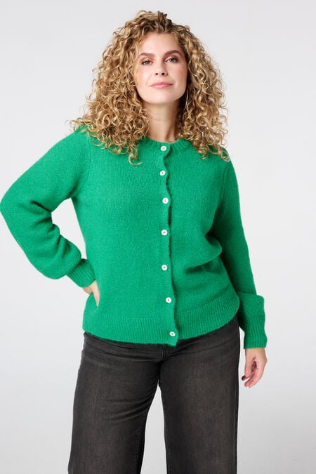 Feinstrick-Cardigan mit Knopfverschluss Feinstrick-Cardigan mit Knopfverschluss