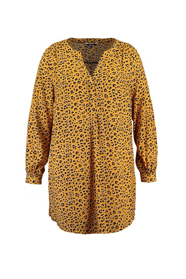 Tunika-Bluse mit Animal-Print image number 2