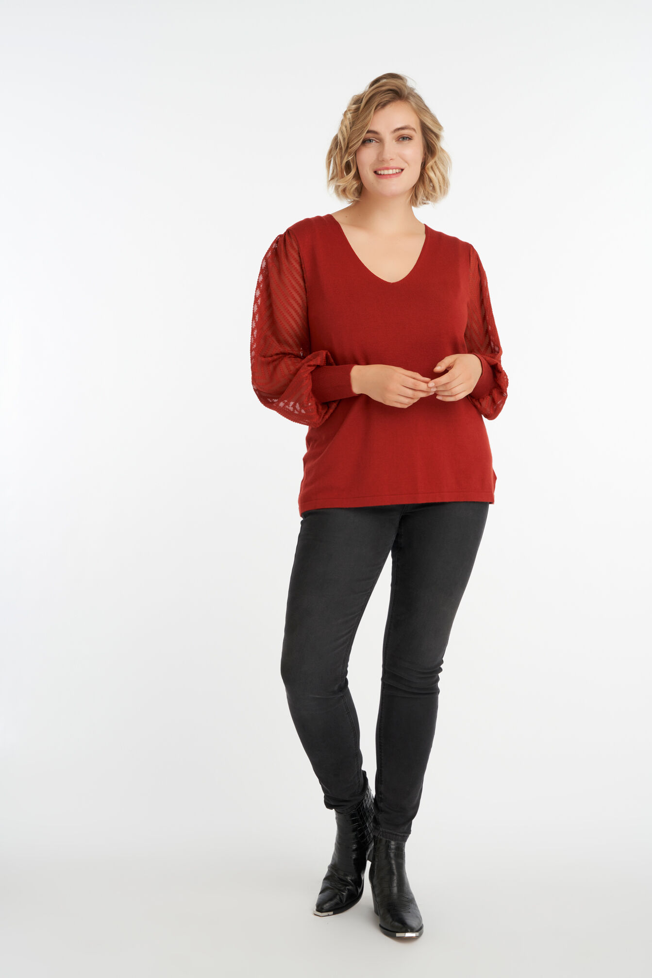 Sweatshirt mit bauschigen &Auml;rmeln image number 5