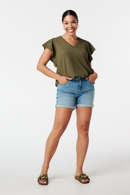 Jeans-Shorts mit Stretchstoff Jeans-Shorts mit Stretchstoff
