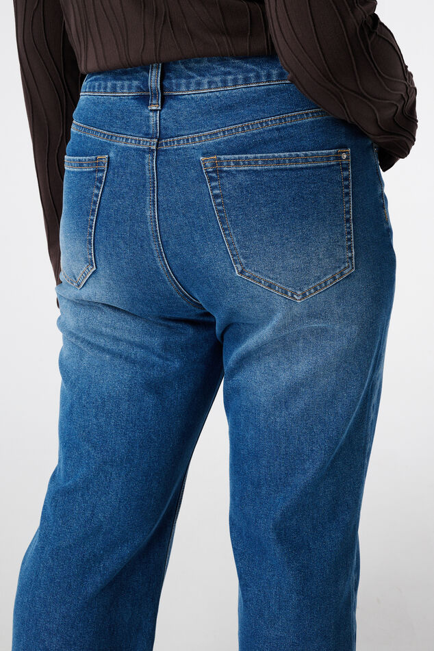 Wide Leg Jeans mit Umschlag image number 4