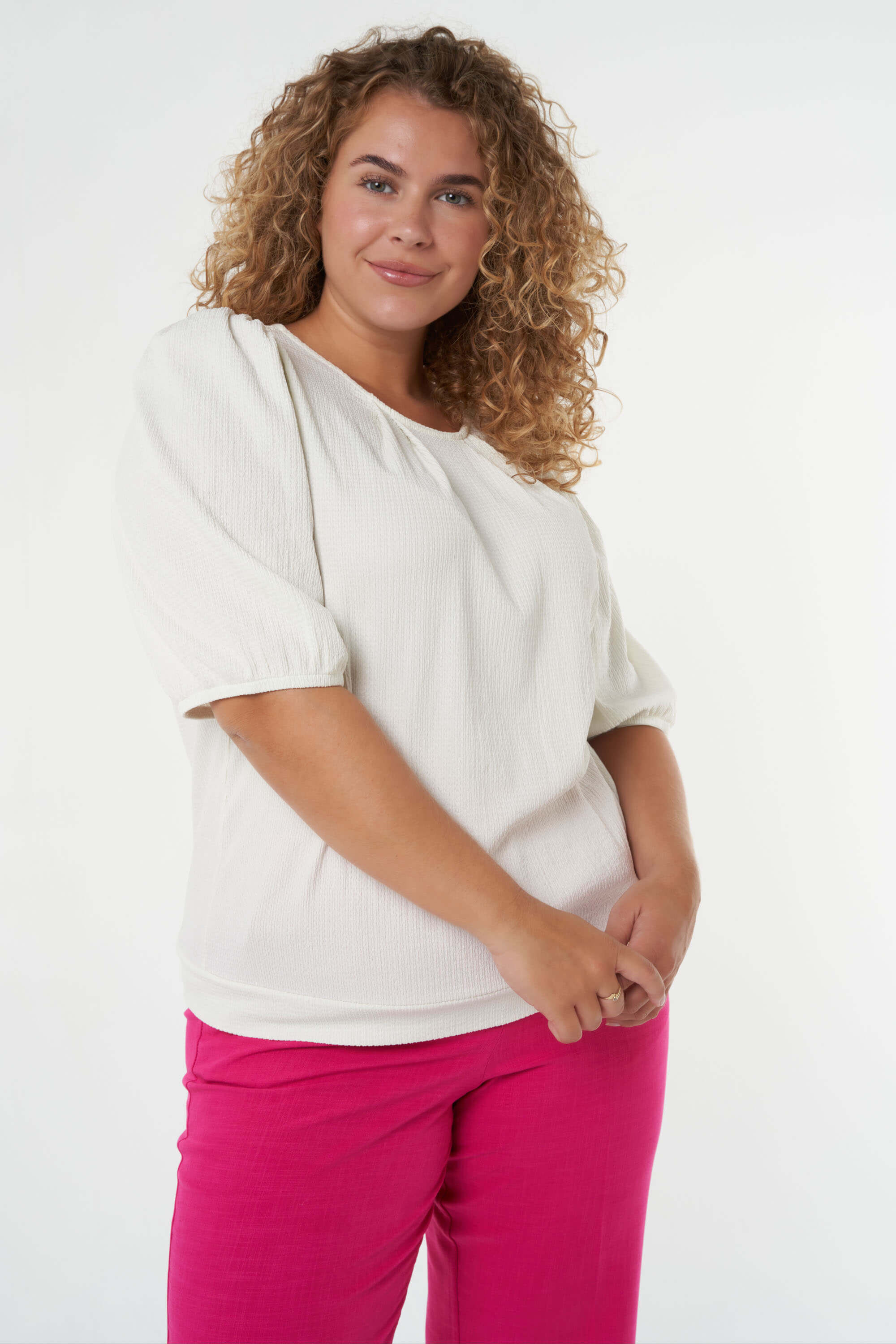 Top mit Balloon-Passform  image number 5