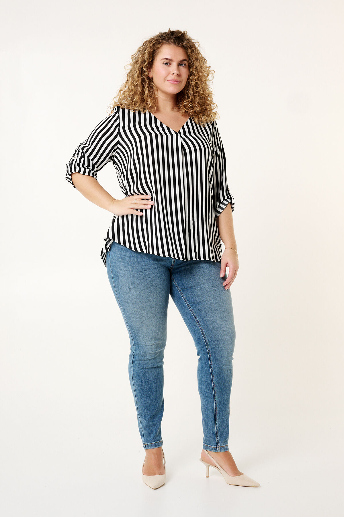 Gestreifte Bluse image number 6