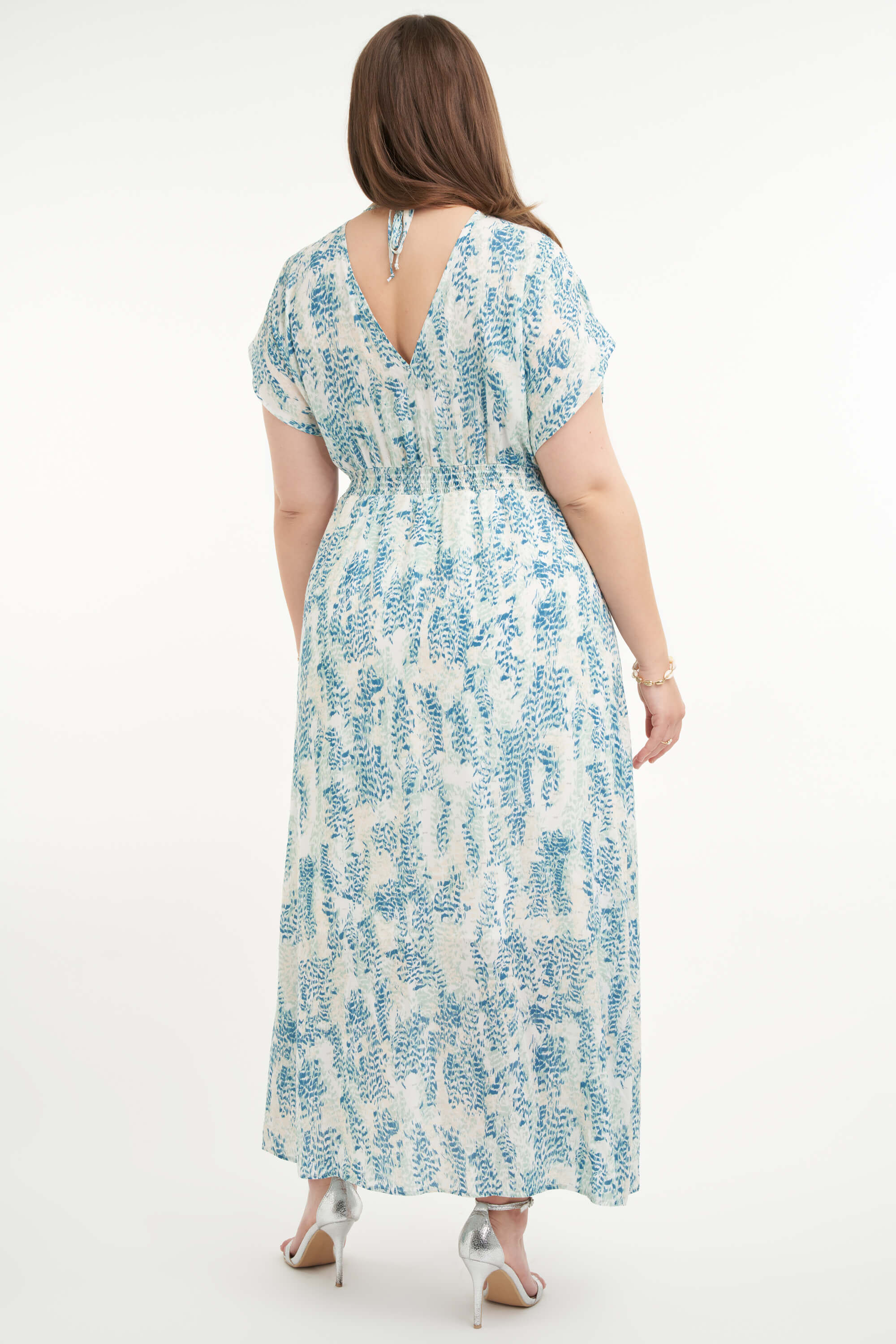 Langes Kleid mit Print  image number 4