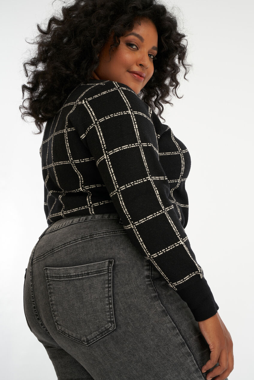 Skinny-Leg-Jeans CHERRY mit hohem Bund image number 3