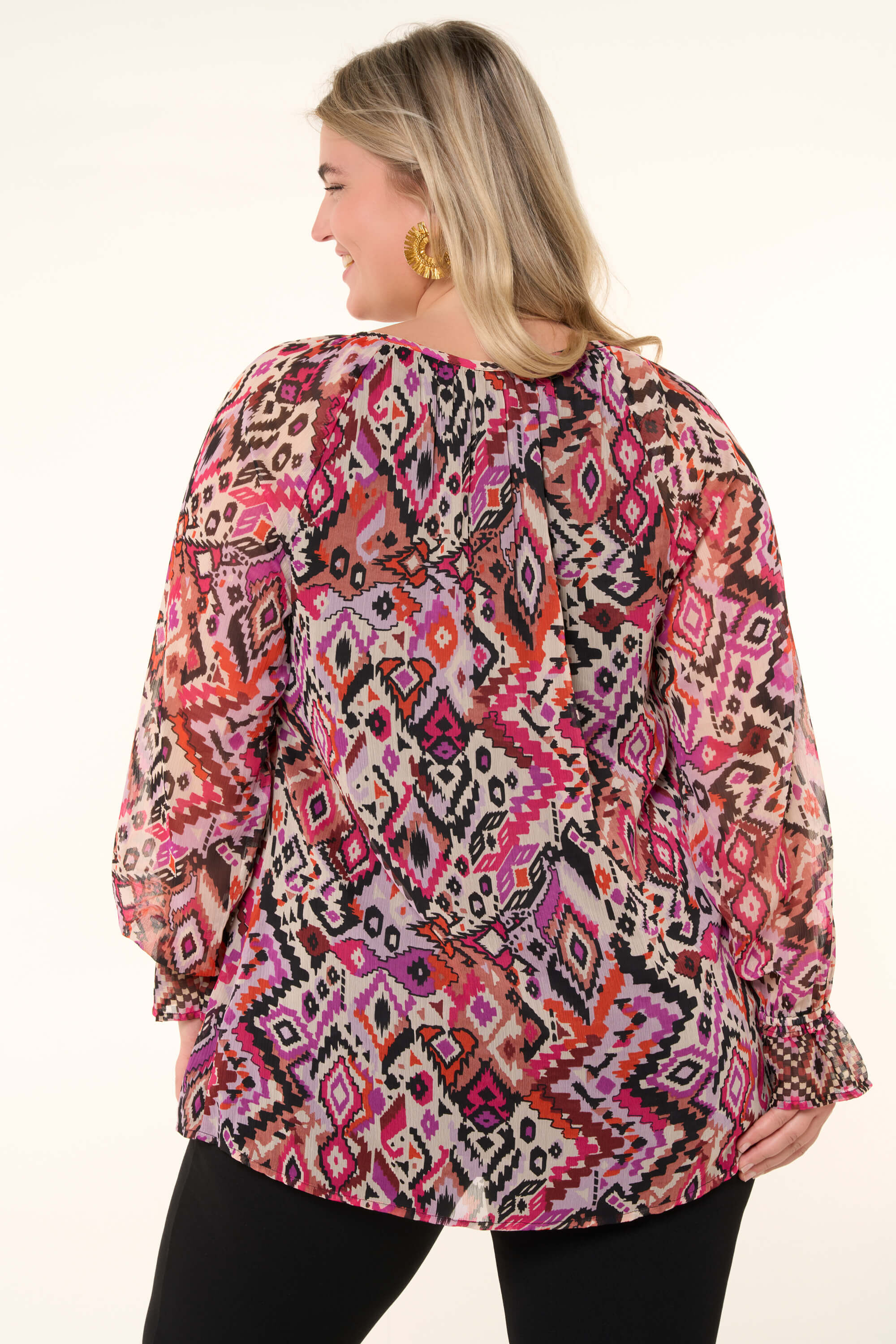 Bluse mit Print image number 4