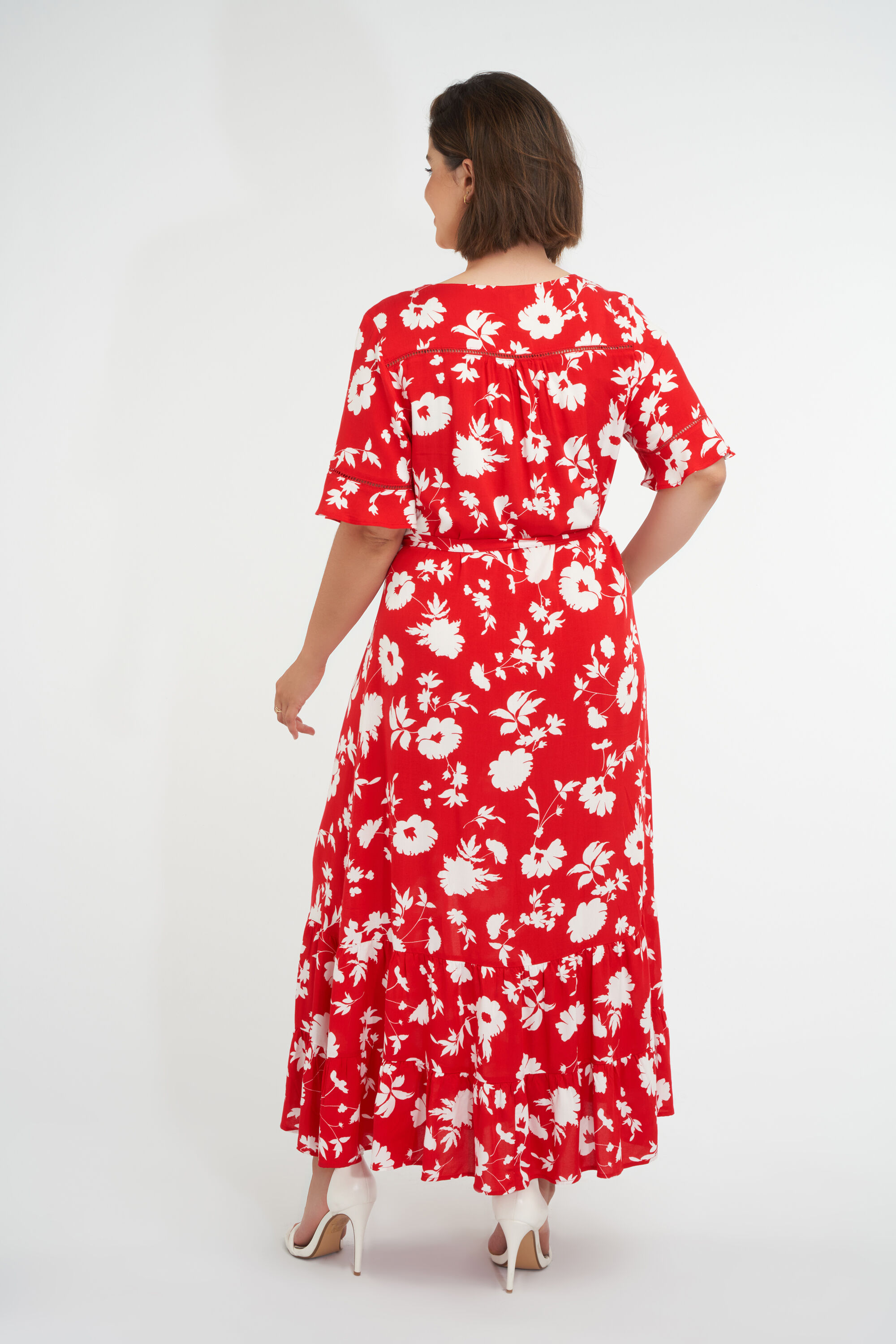 Langes Kleid mit Print image number 4