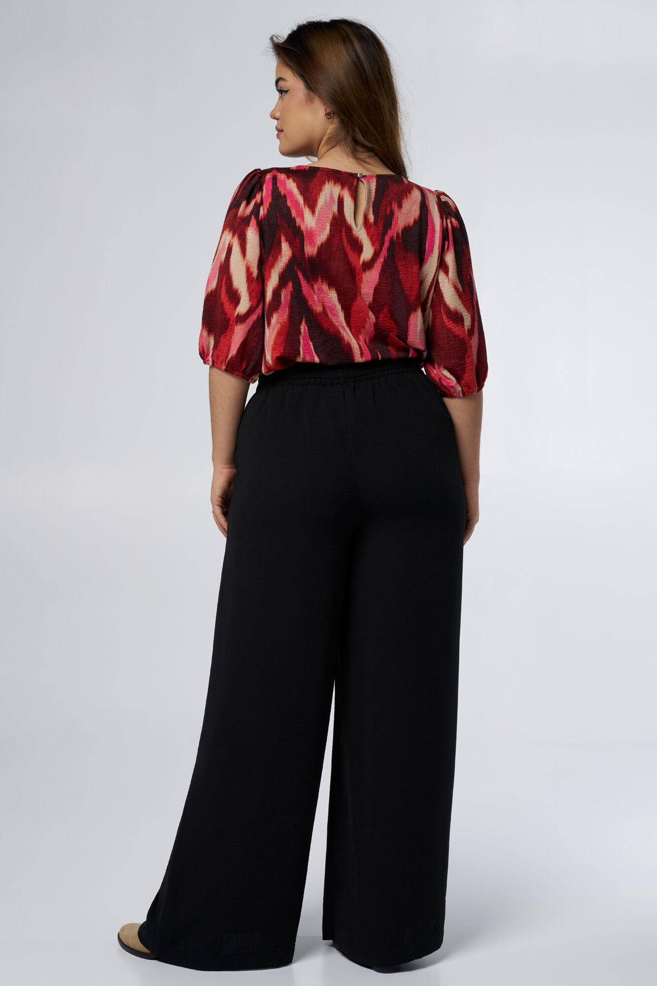 Hose mit weitem Bein und G&uuml;rtel image number 3