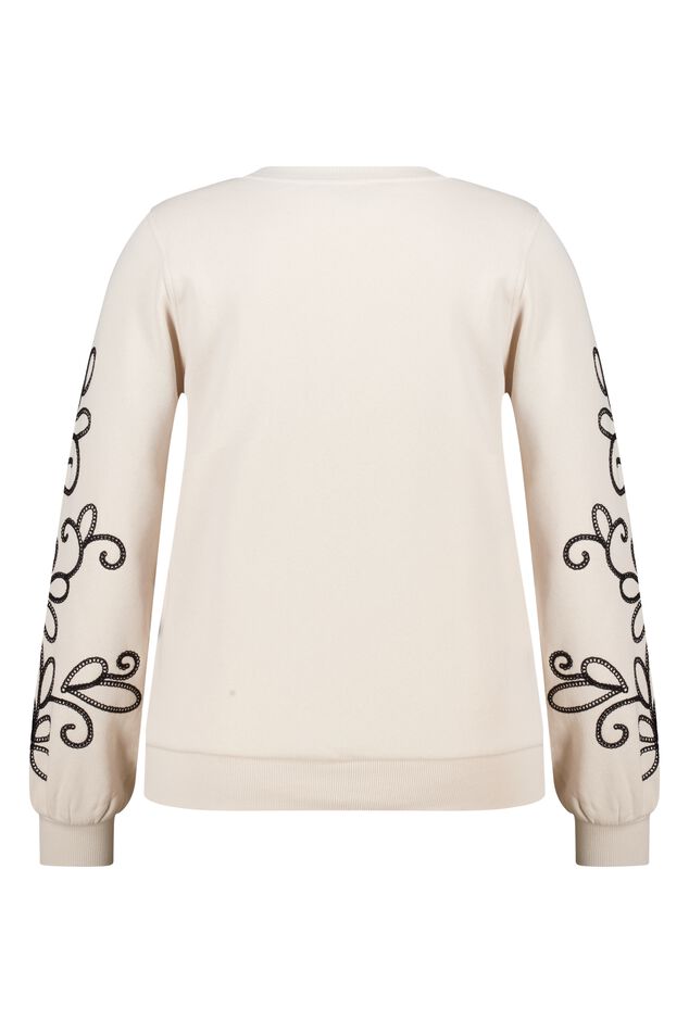Pullover mit Stickdetails image number 2