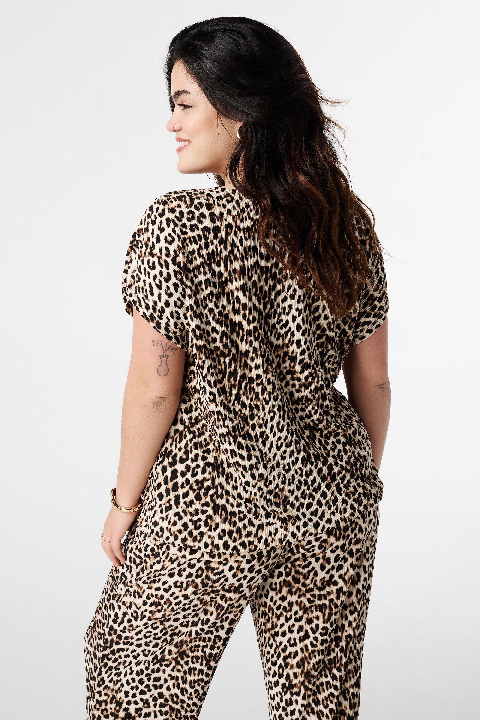 Strukturiertes Oberteil mit Fl&uuml;gel&auml;rmeln  image number 3