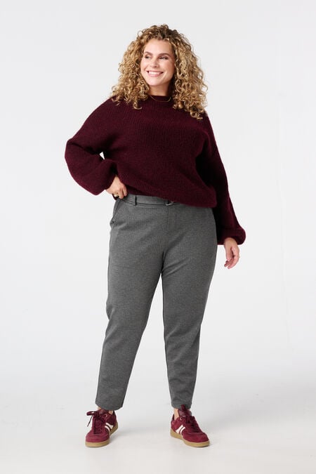Slim Fit Hose mit Gürtel Slim Fit Hose mit Gürtel