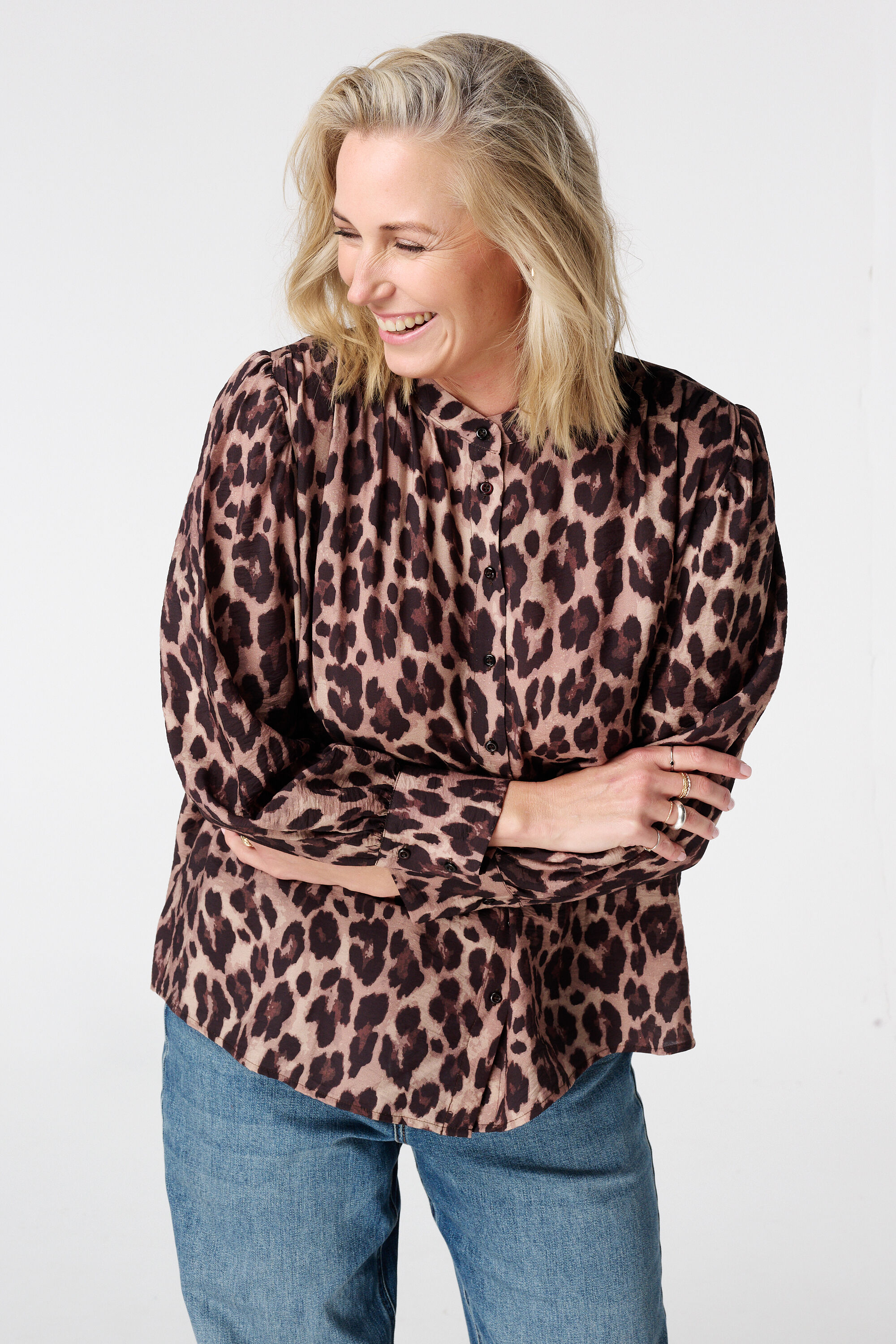 Bluse mit Animal-Print