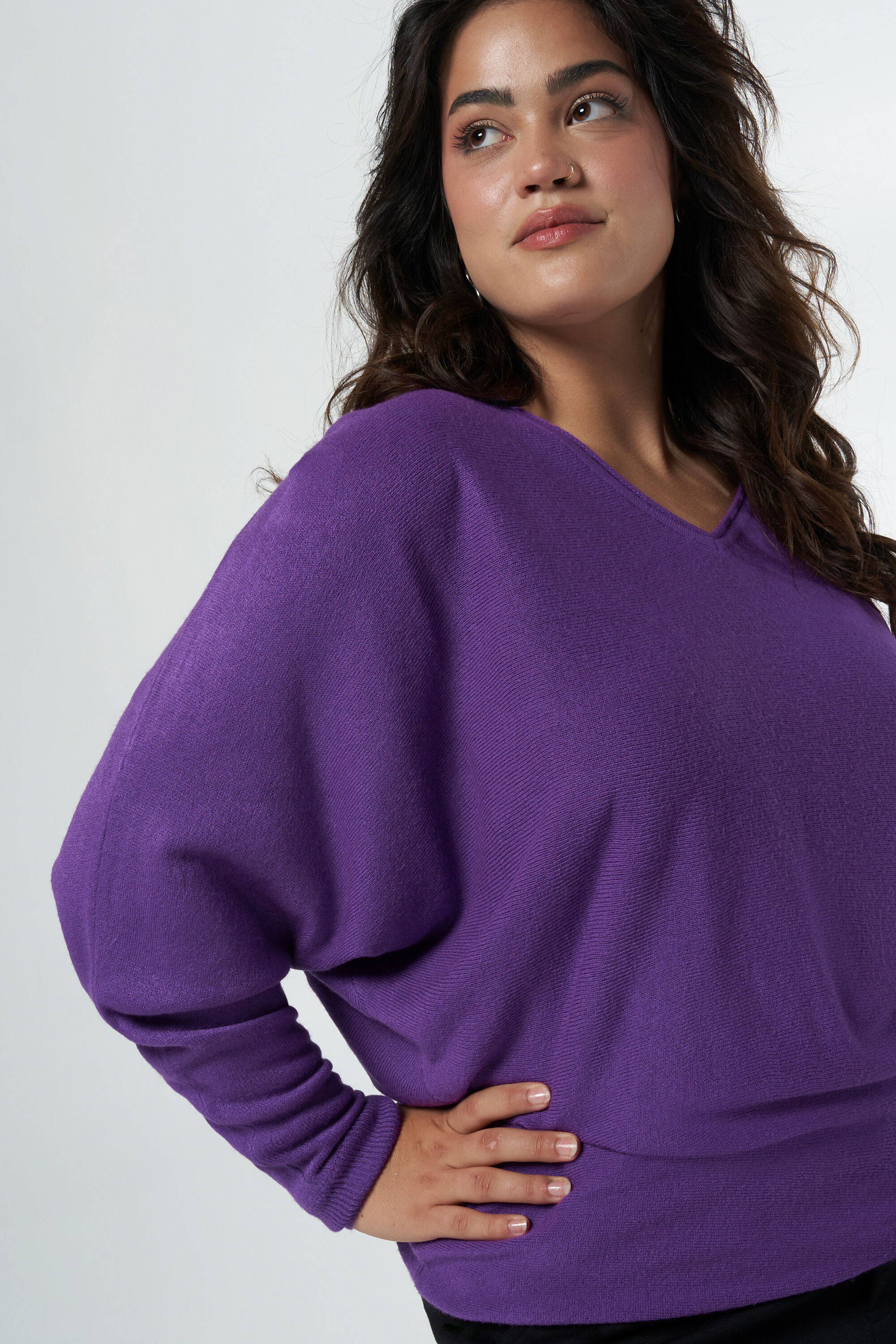 Pullover mit Fledermaus&auml;rmeln image number 4