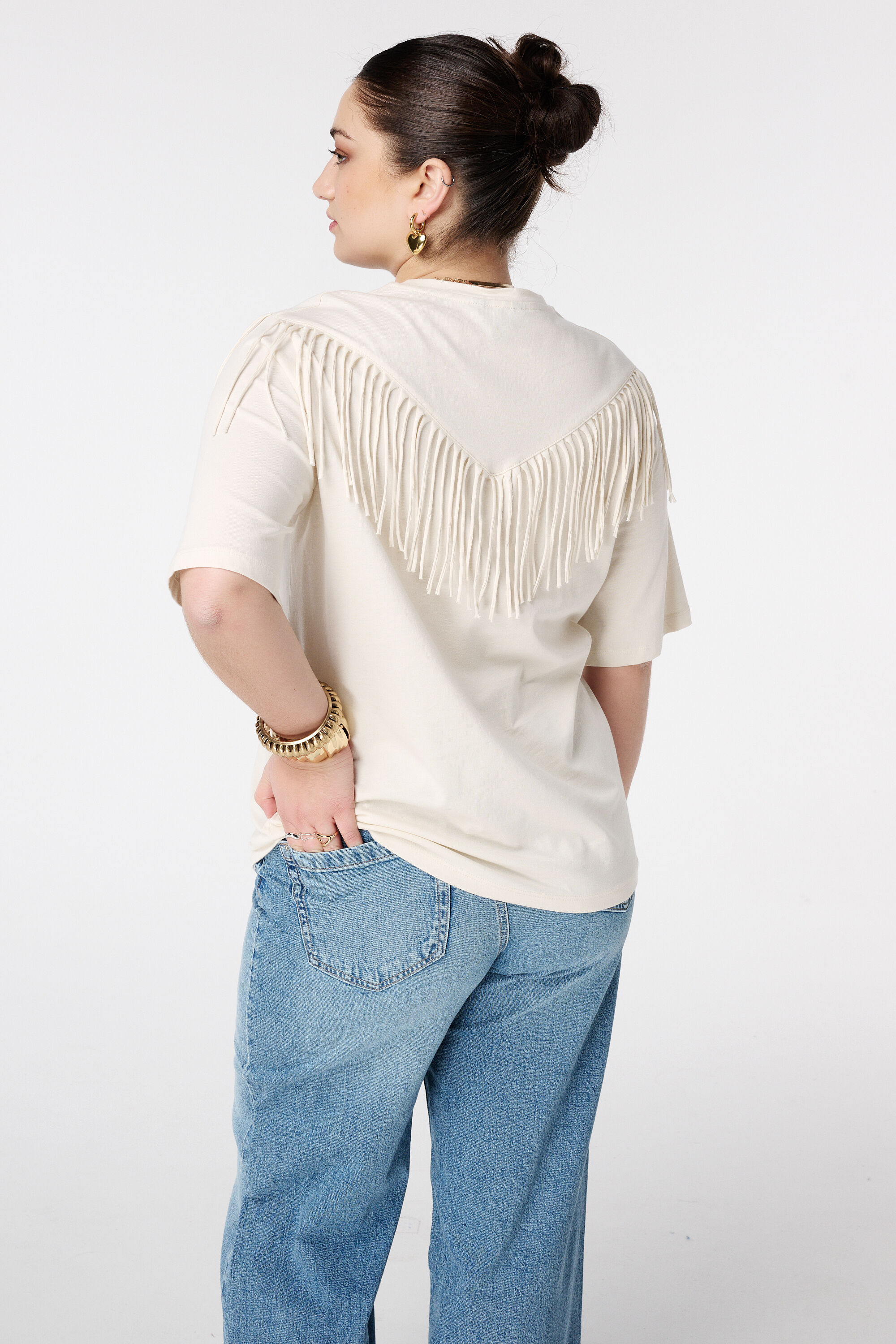 Western-T-Shirt mit Fransen image number 3