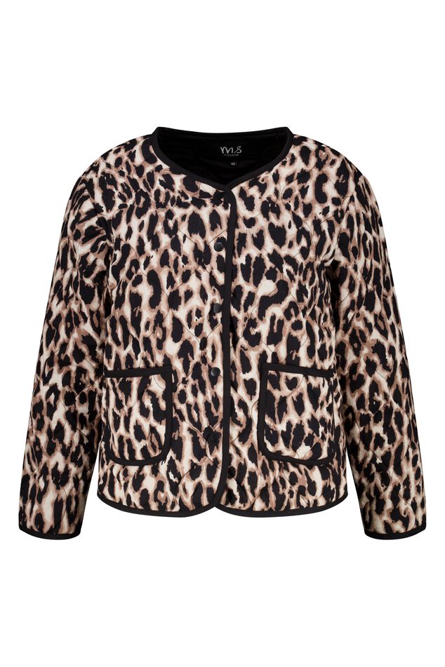 Gepolsterte Jacke mit Panther-Print image number 1