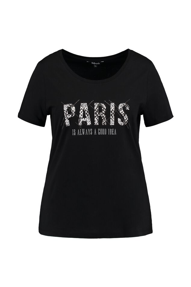 T-Shirt mit Text-Print image number 1