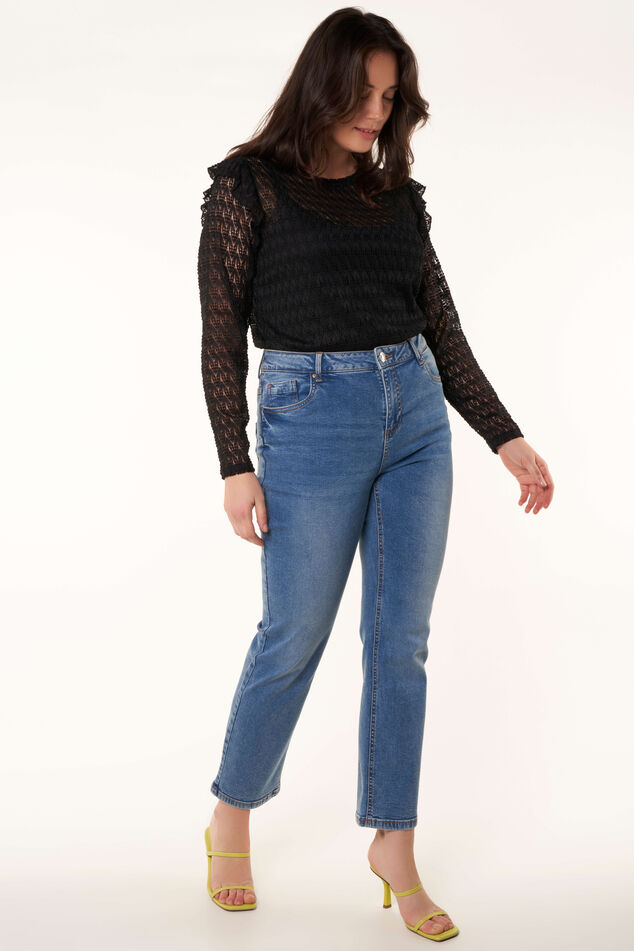Straight-Leg Jeans LILY 30 inch image number 7