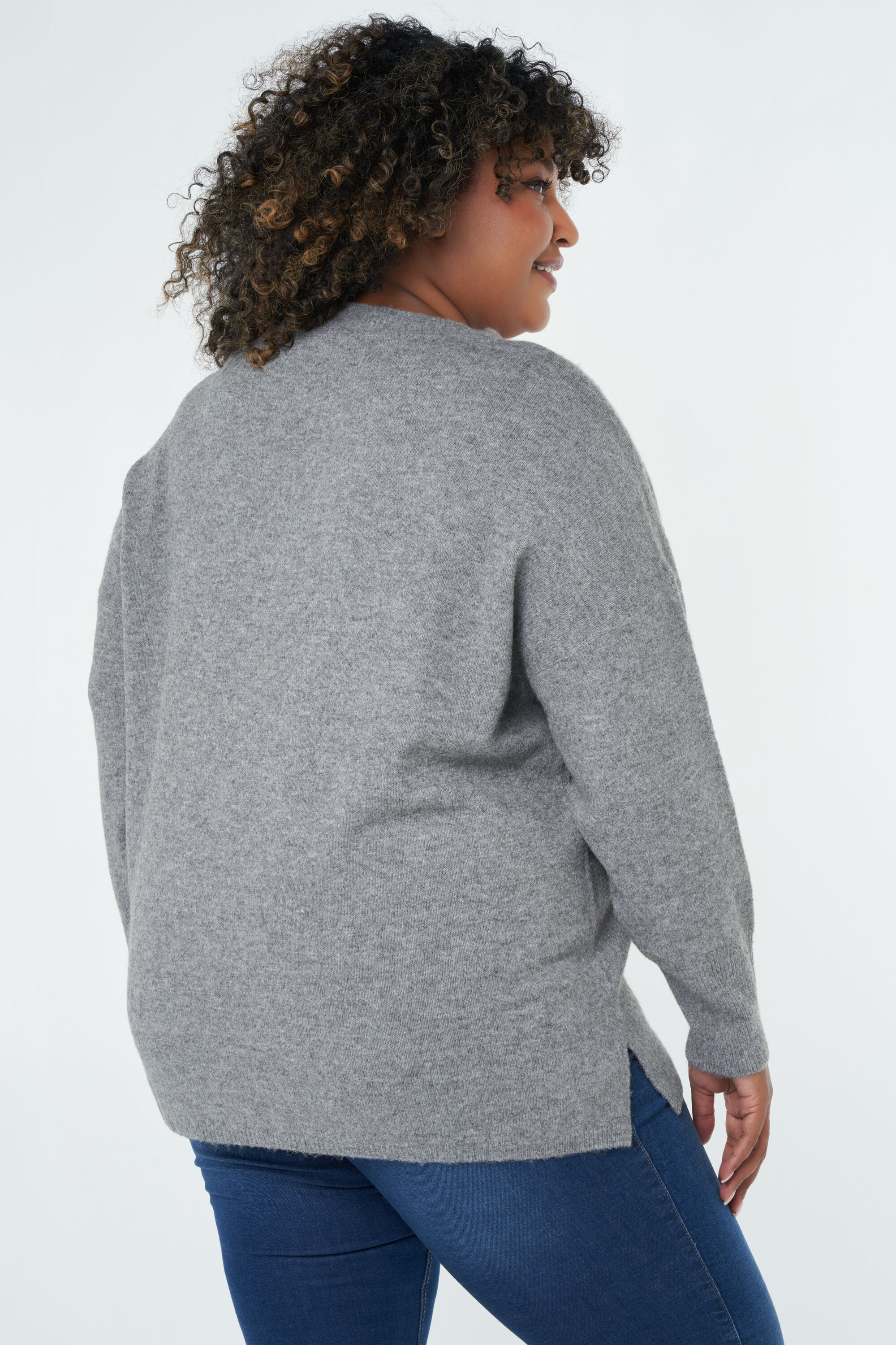 Feinstrickpullover mit V-Ausschnitt image number 3