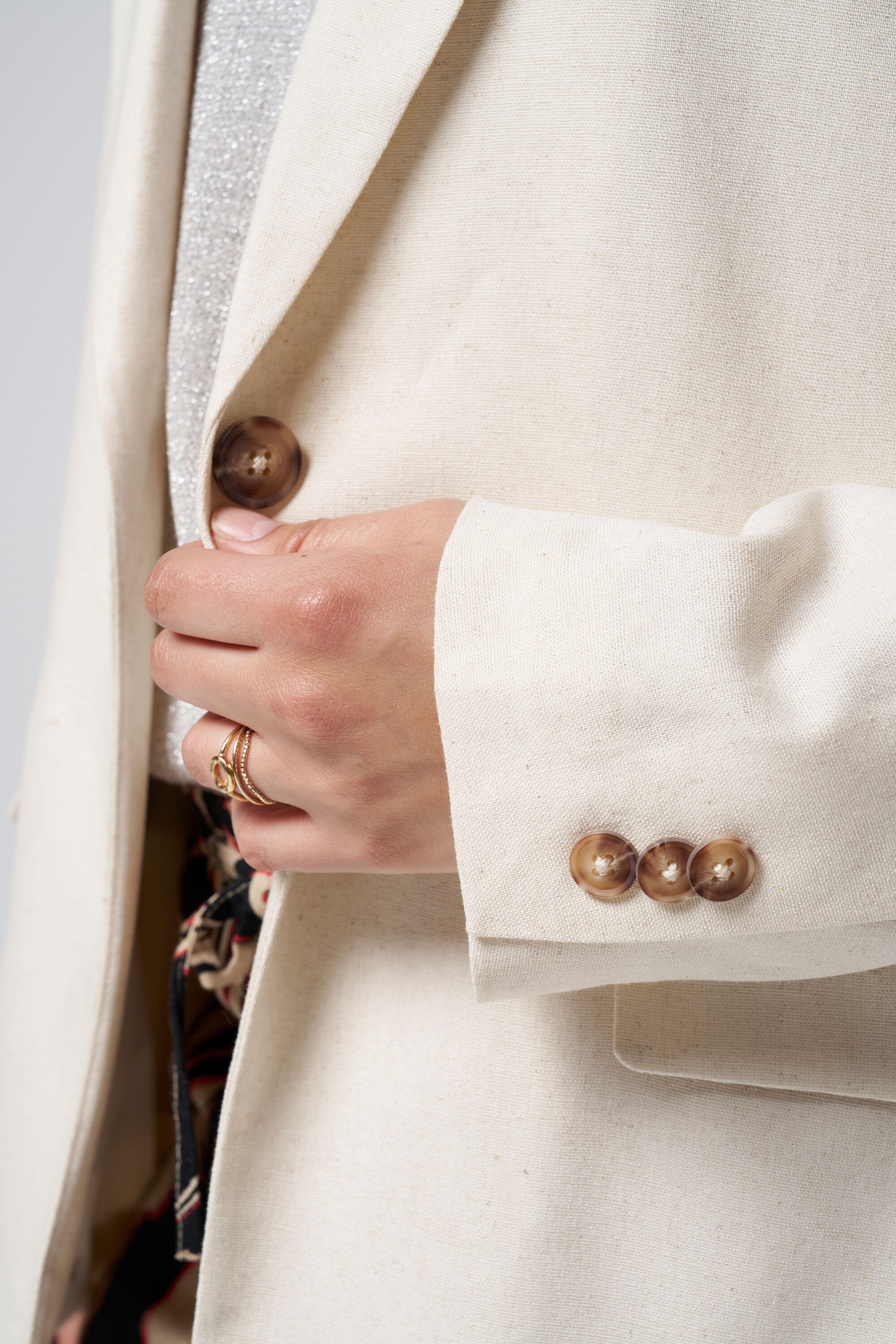 Gerade geschnittener Leinenblazer  image number 4