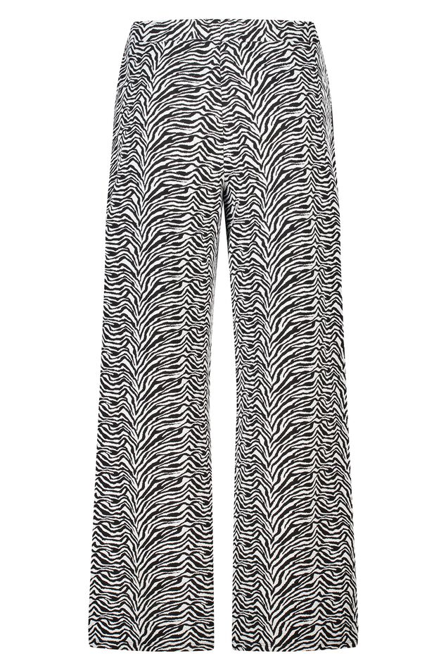 Weite Hose mit Zebra-Print image number 2